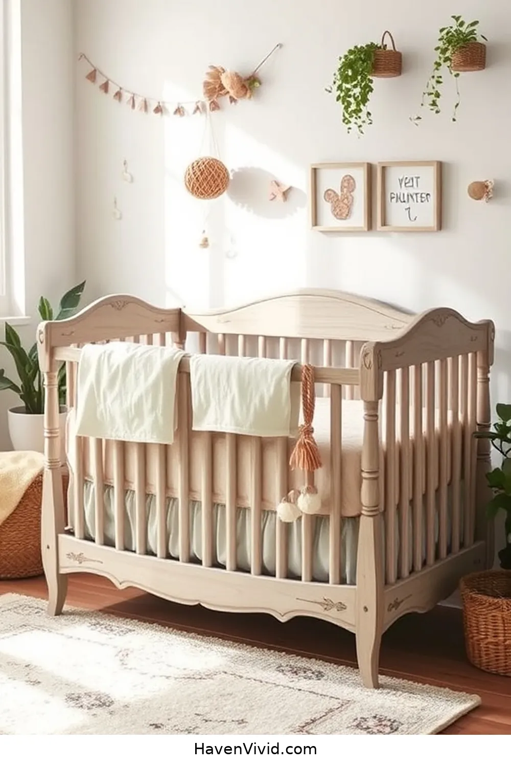 13 Creative Ways for Family-Friendly Living in Your Nursery Using Reclaimed Materials 2 Repurposed Crib From Vintage Wood for 13 Creative Ways for Family-Friendly Living in Your Nursery Using Reclaimed Materials