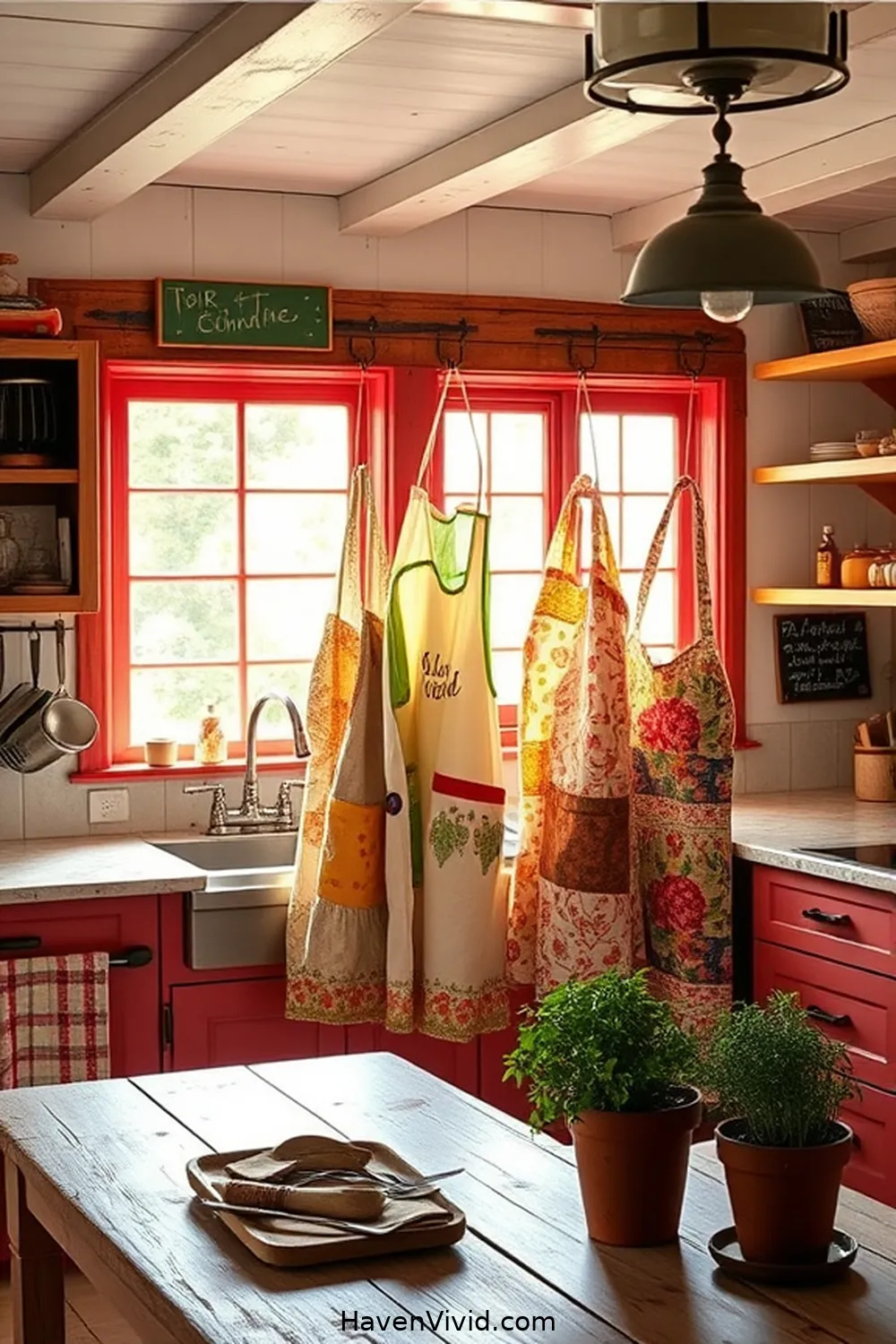 13 Creative Ways for Farmhouse Living in Your Kitchen Using Upcycled Fabric 13 Personalized Fabric Aprons for 13 Creative Ways for Farmhouse Living in Your Kitchen Using Upcycled Fabric