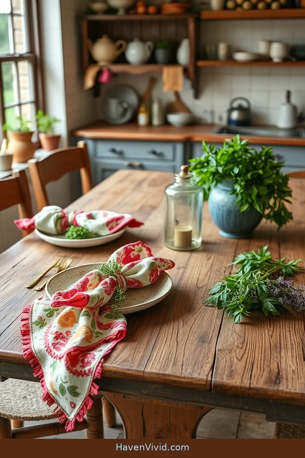 13 Creative Ways for Farmhouse Living in Your Kitchen Using Upcycled Fabric 6 Reusable Fabric Napkins for 13 Creative Ways for Farmhouse Living in Your Kitchen Using Upcycled Fabric