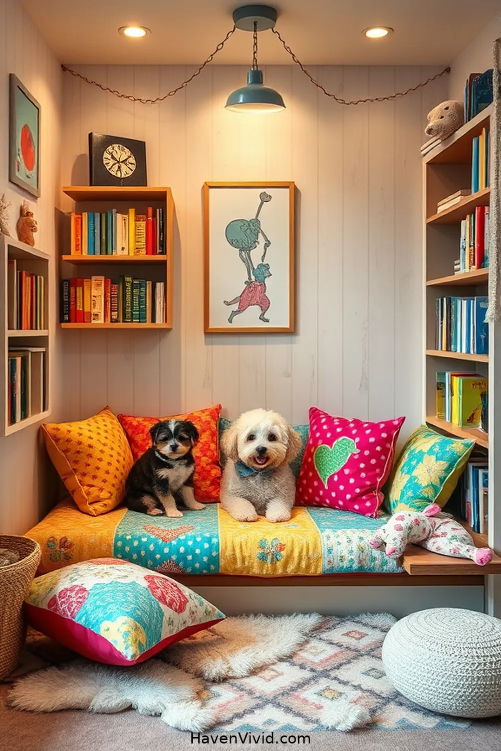 13 Creative Ways for Using Upcycled Fabric in Family-Friendly Library Spaces 3 Cozy Reading Nooks With Fabric Cushions for 13 Creative Ways for Using Upcycled Fabric in Family-Friendly Library Spaces