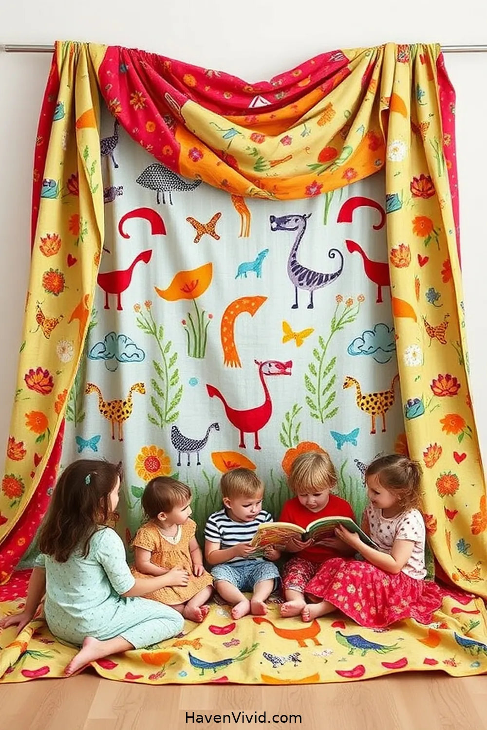 13 Creative Ways for Using Upcycled Fabric in Family-Friendly Library Spaces 4 Interactive Storytime Backdrops for 13 Creative Ways for Using Upcycled Fabric in Family-Friendly Library Spaces