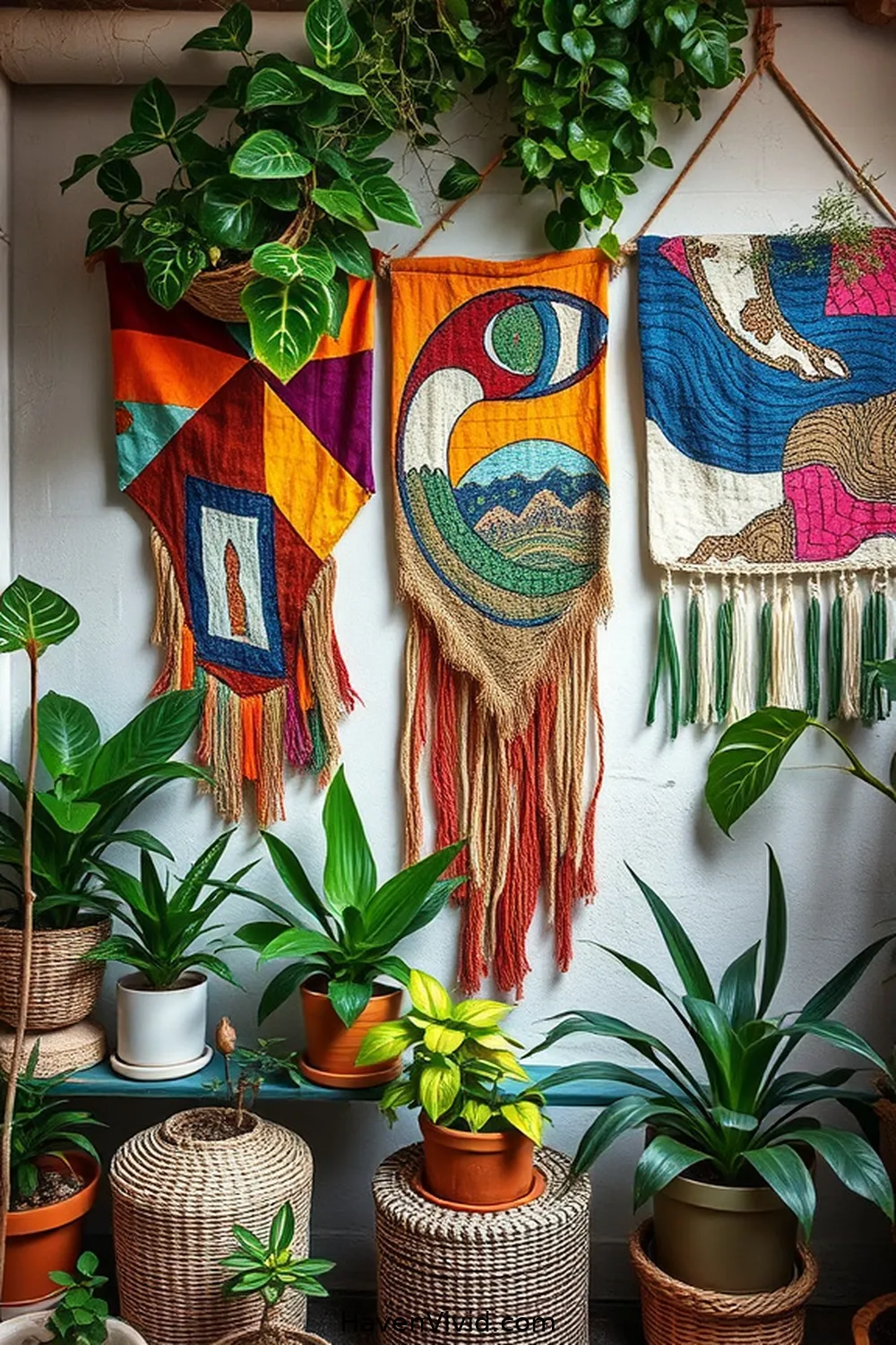13 Creative Ways for Using Upcycled Fabric in Urban Nursery Living 2 DIY Wall Hangings for 13 Creative Ways for Using Upcycled Fabric in Urban Nursery Living