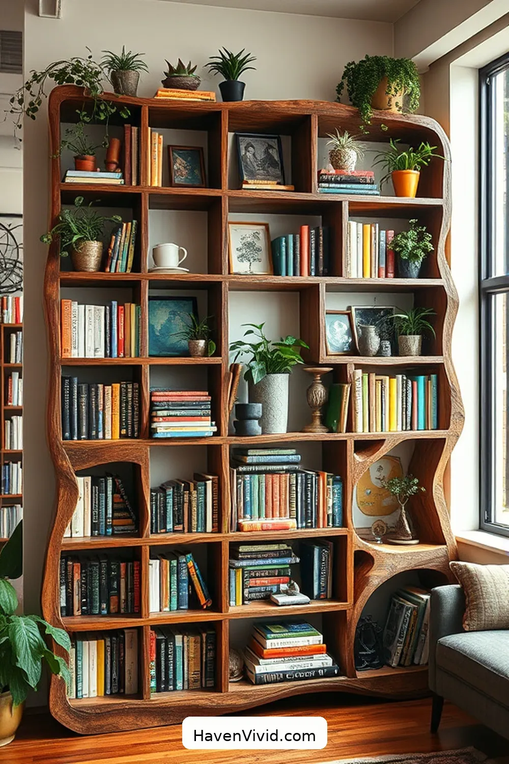 13 Innovative Ways of Using Reclaimed Materials in Urban Library Living 2 Upcycled Book Shelves for 13 Innovative Ways of Using Reclaimed Materials in Urban Library Living