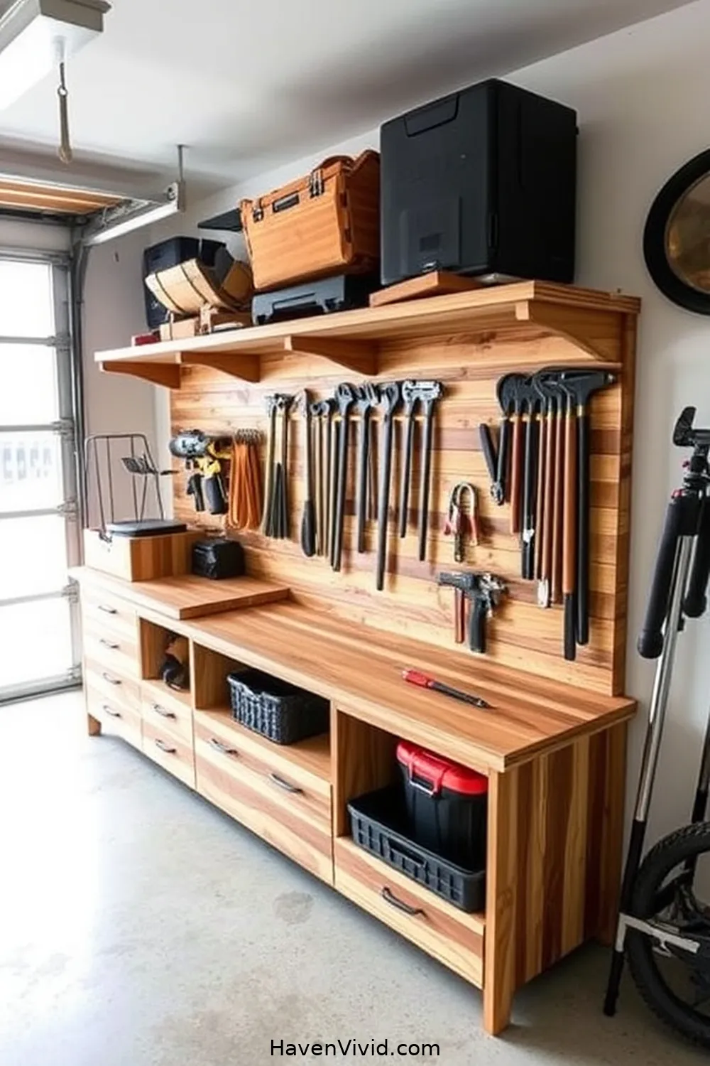 13 Inspiring Ways for Urban Living in Your Garage Using Recycled Wood 7 Custom Tool Storage for 13 Inspiring Ways for Urban Living in Your Garage Using Recycled Wood
