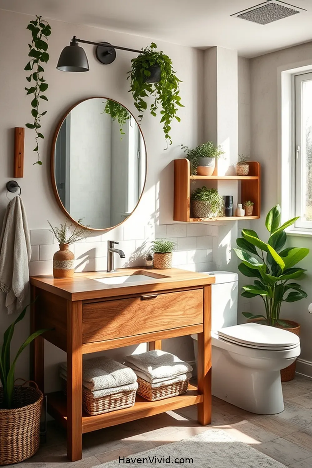 13 Tips for Family-Friendly Living in Bathrooms Using Recycled Wood 2 Choose Reclaimed Wood for Vanity and Storage Solutions for 13 Tips for Family-Friendly Living in Bathrooms Using Recycled Wood