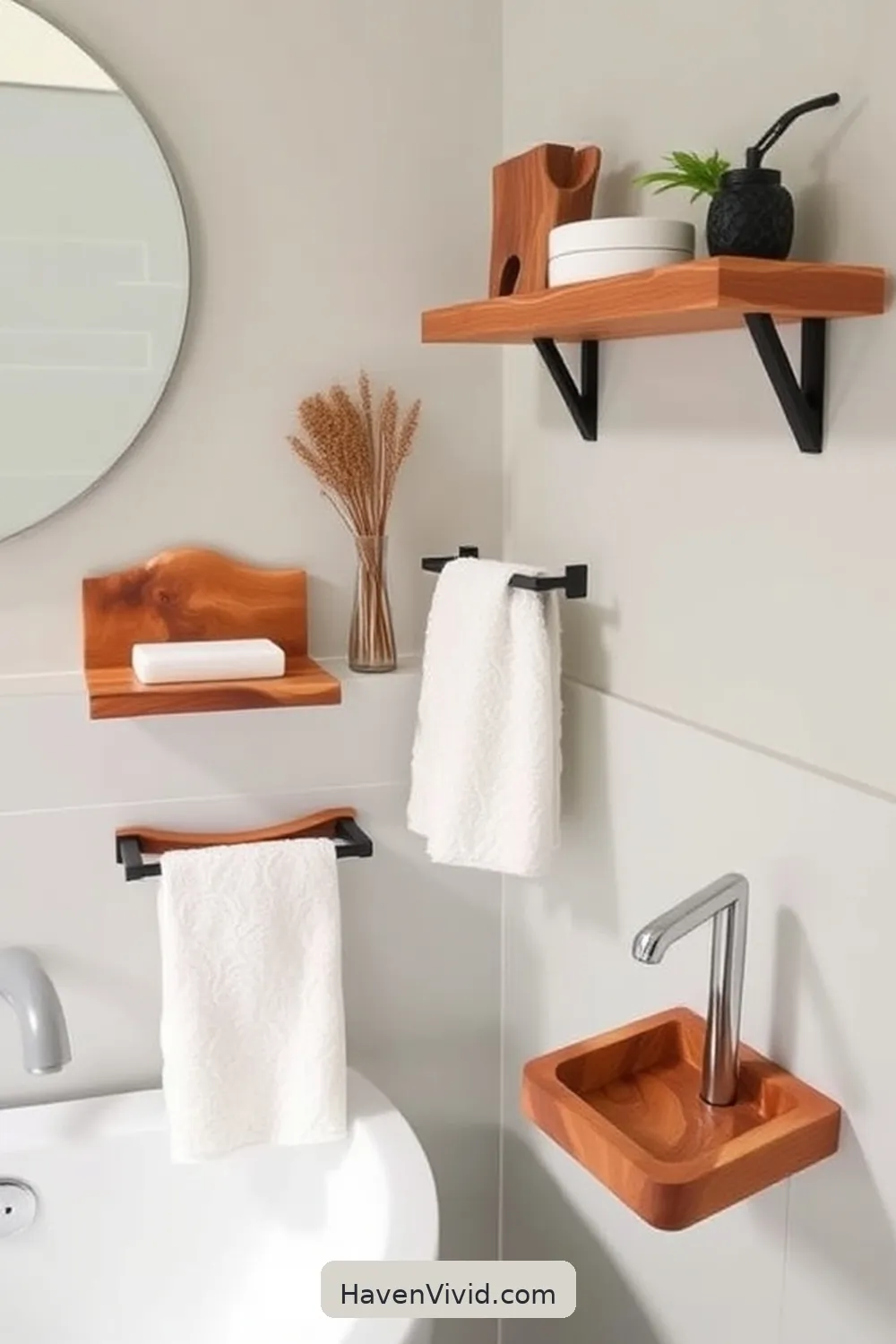 13 Tips for Family-Friendly Living in Bathrooms Using Recycled Wood 7 Incorporate Wood Elements in Bathroom Accessories for 13 Tips for Family-Friendly Living in Bathrooms Using Recycled Wood