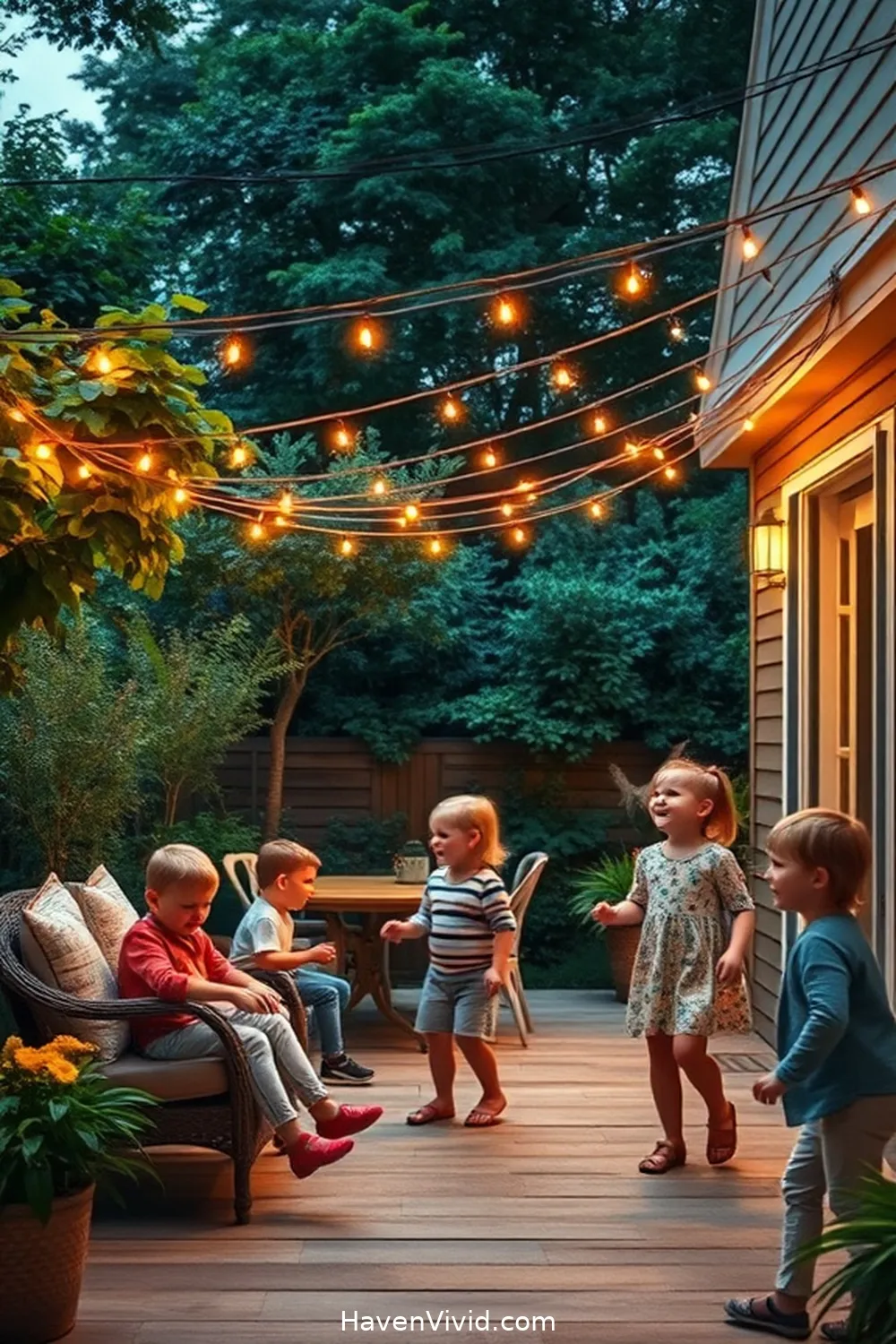 13 Tips for Family-Friendly Living on Your Patio Using Solar-Powered Lights 4 Create a Cozy Ambiance With String Lights for 13 Tips for Family-Friendly Living on Your Patio Using Solar-Powered Lights