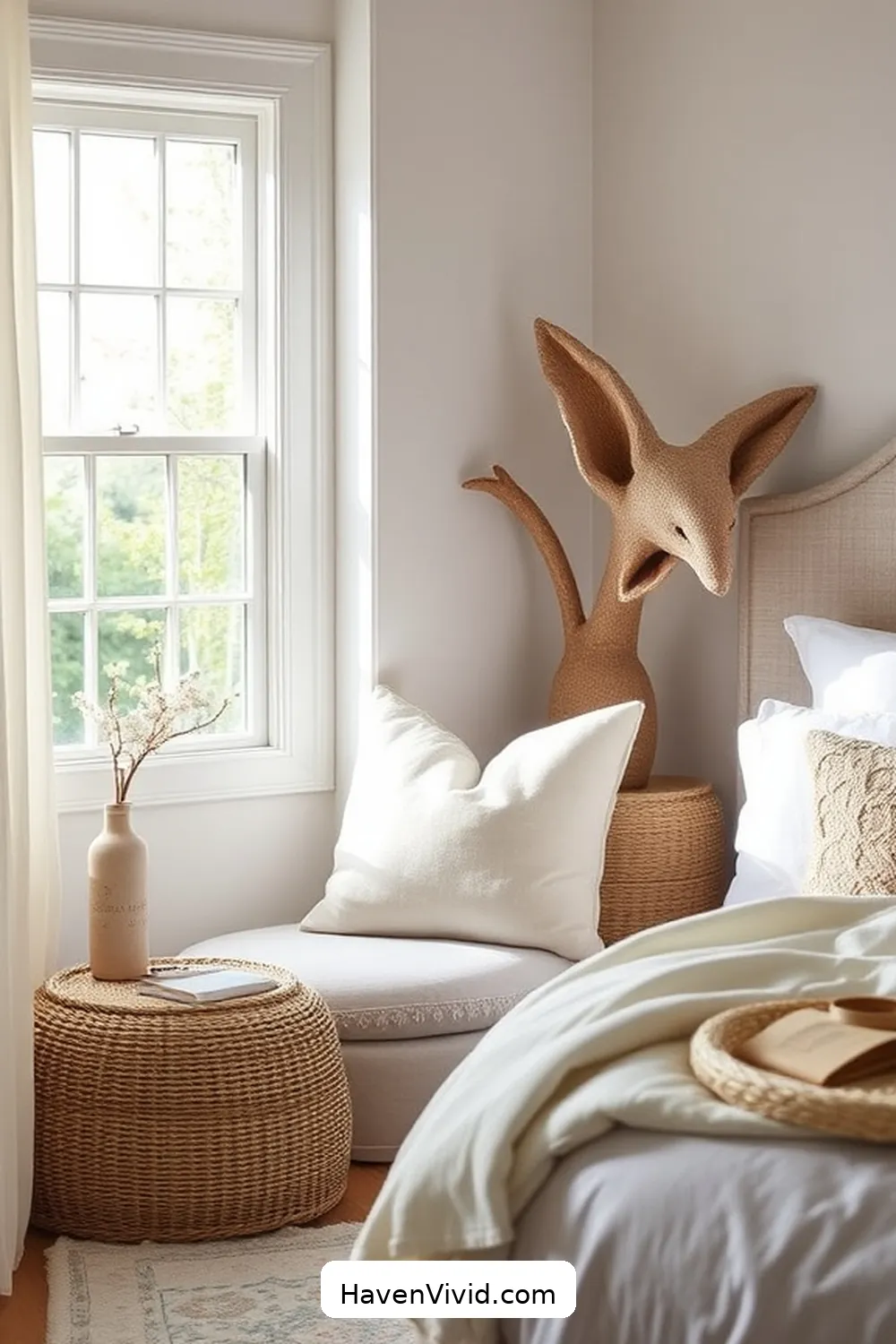 Design a Relaxing Reading Nook With Organic Cotton Cushions for 13 Ways to Achieve Coastal Living in Your Bedroom Using Organic Cotton