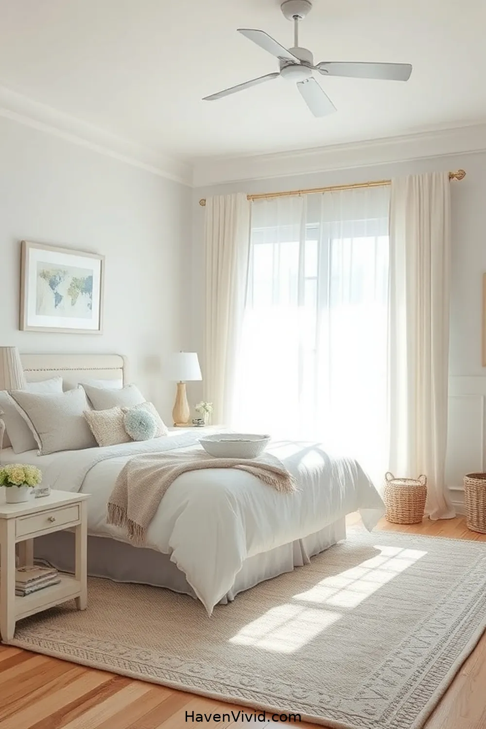 Use Organic Cotton Area Rugs for a Soft Touch for 13 Ways to Achieve Coastal Living in Your Bedroom Using Organic Cotton