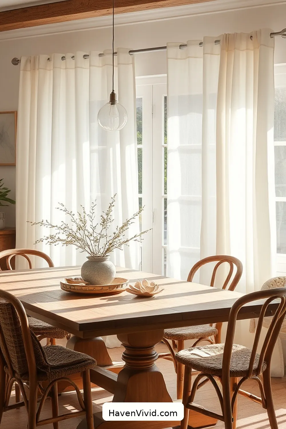 13 Ways to Achieve Coastal Living in Your Dining Room Using Organic Cotton 5 Choose Organic Cotton Curtains for Soft Natural Light for 13 Ways to Achieve Coastal Living in Your Dining Room Using Organic Cotton
