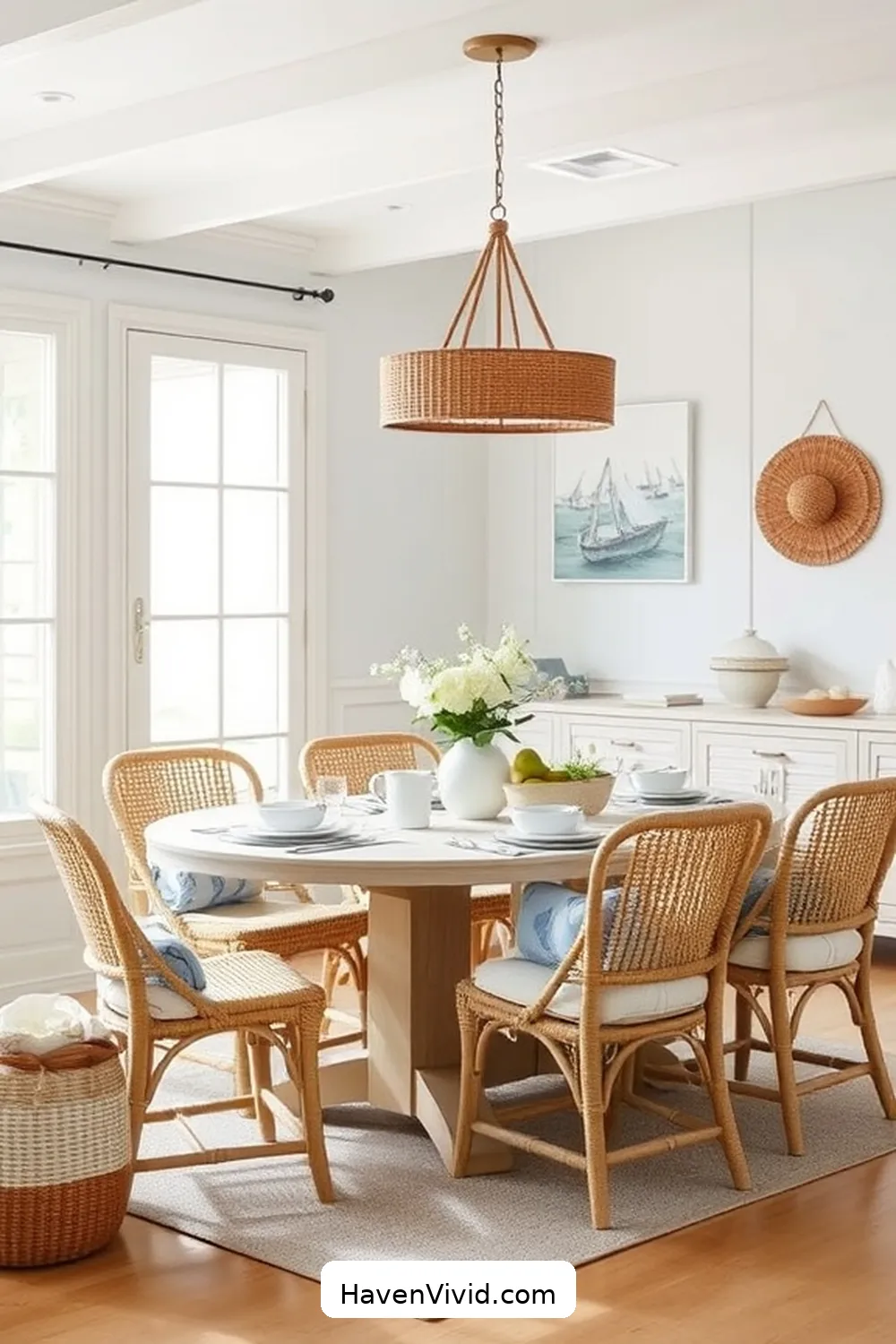 13 Ways to Achieve Coastal Living in Your Dining Room Using Organic Cotton 14 Choose Organic Cotton Storage Baskets for Functional Style for 13 Ways to Achieve Coastal Living in Your Dining Room Using Organic Cotton