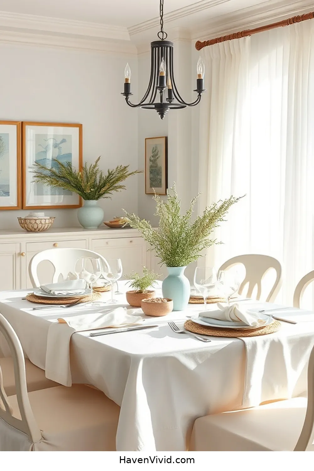 13 Ways to Achieve Coastal Living in Your Dining Room Using Organic Cotton 3 Incorporate Organic Cotton Napkins for a Touch of Elegance for 13 Ways to Achieve Coastal Living in Your Dining Room Using Organic Cotton