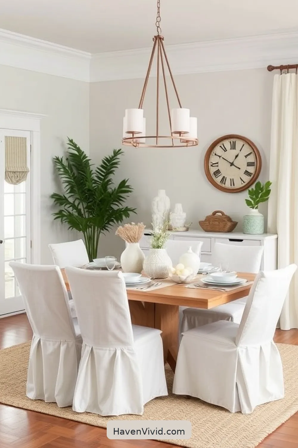 13 Ways to Achieve Coastal Living in Your Dining Room Using Organic Cotton 12 Use Organic Cotton Fabrics for DIY Chair Slipcovers for 13 Ways to Achieve Coastal Living in Your Dining Room Using Organic Cotton
