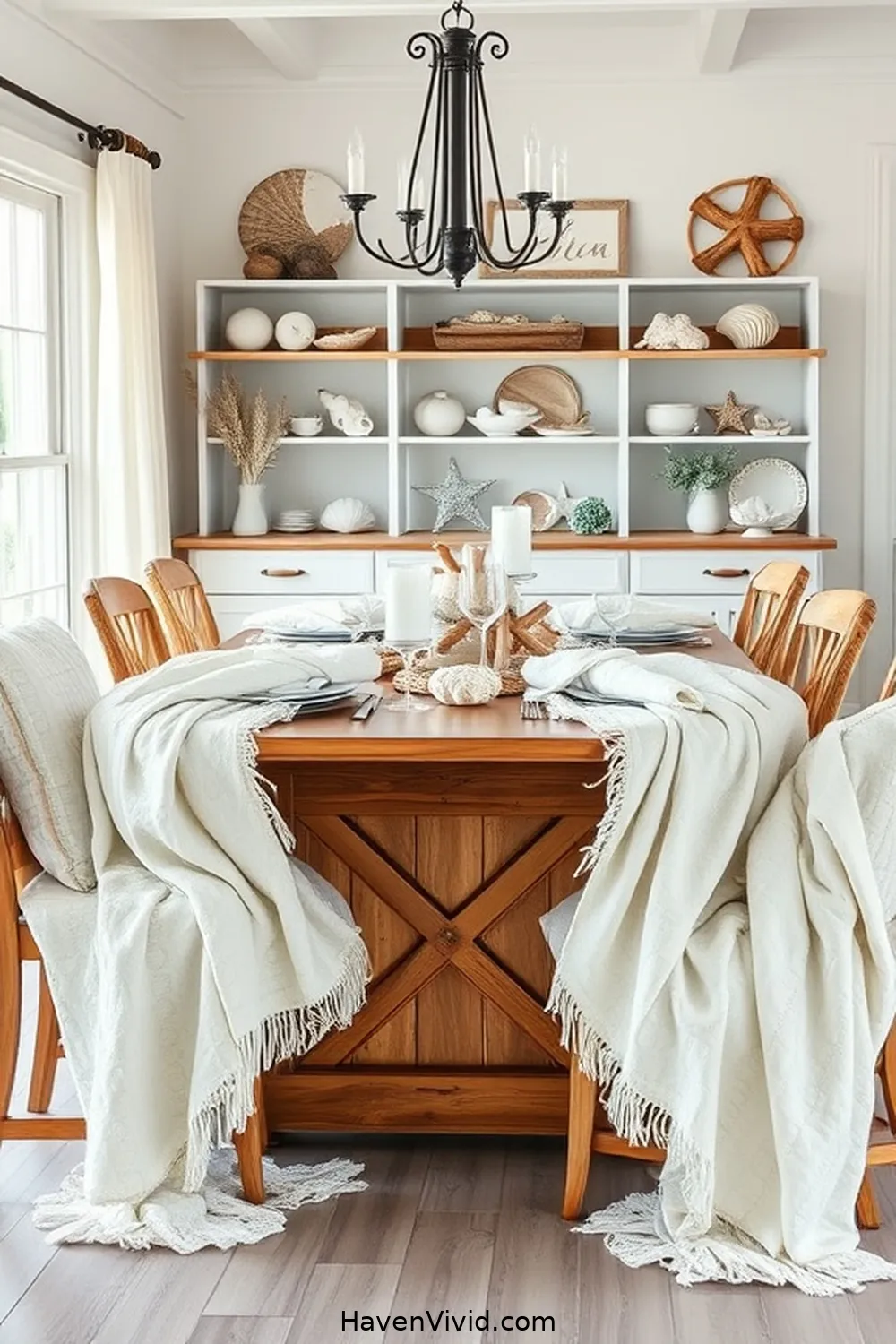 13 Ways to Achieve Coastal Living in Your Dining Room Using Organic Cotton 9 Use Organic Cotton Throw Blankets for Cozy Dining for 13 Ways to Achieve Coastal Living in Your Dining Room Using Organic Cotton