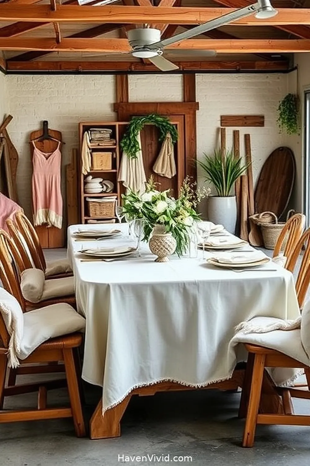 13 Ways to Achieve Coastal Living in Your Garage Using Organic Cotton 10 Use Organic Cotton Table Linens for a Rustic Touch for 13 Ways to Achieve Coastal Living in Your Garage Using Organic Cotton