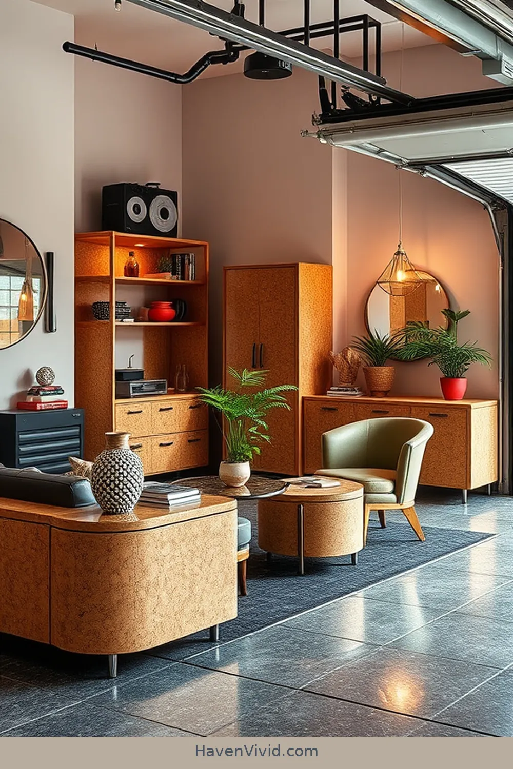 13 Ways to Achieve a Glamorous Lifestyle in Your Garage Using Cork 7 Cork Accent Furniture for Added Flair for 13 Ways to Achieve a Glamorous Lifestyle in Your Garage Using Cork