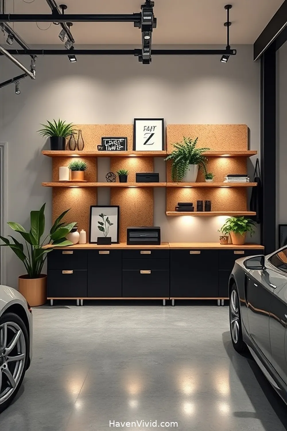 13 Ways to Achieve a Glamorous Lifestyle in Your Garage Using Cork 13 Incorporating Cork Shelving Units for 13 Ways to Achieve a Glamorous Lifestyle in Your Garage Using Cork