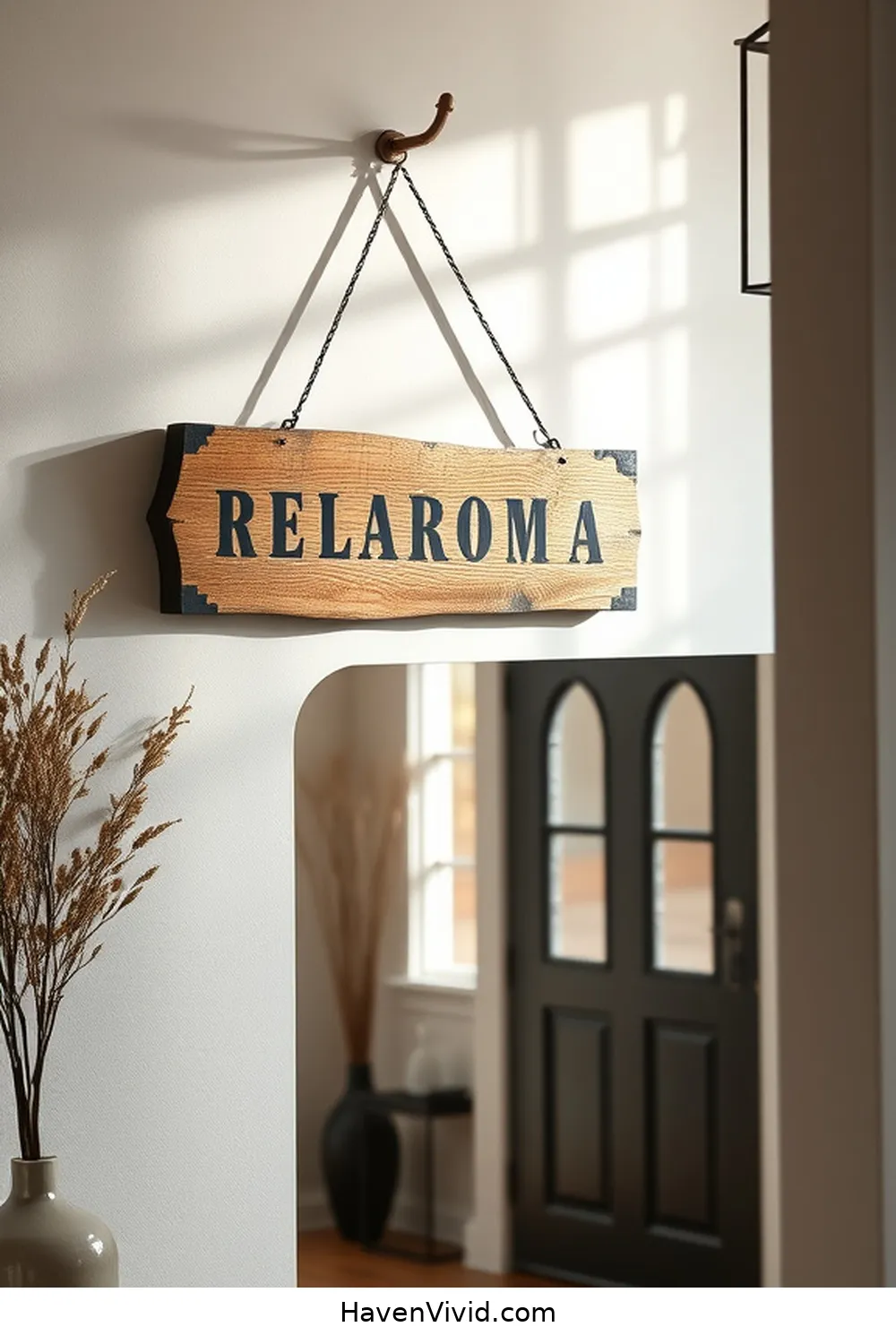 13 Ways to Achieve a Minimalist Lifestyle in Your Entryway Using Recycled Wood 8 Make a Decorative Reclaimed Wood Sign for 13 Ways to Achieve a Minimalist Lifestyle in Your Entryway Using Recycled Wood