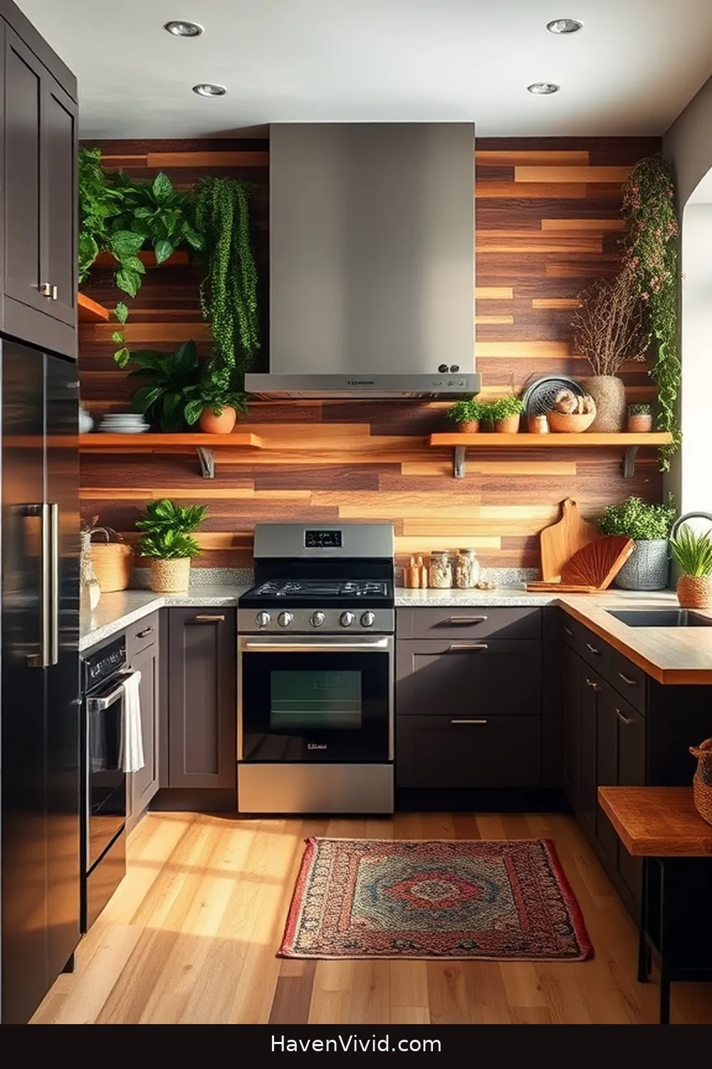 13 Ways to Create a Family-Friendly Kitchen Using Recycled Wood 11 Reclaimed Wood Backsplashes for 13 Ways to Create a Family-Friendly Kitchen Using Recycled Wood