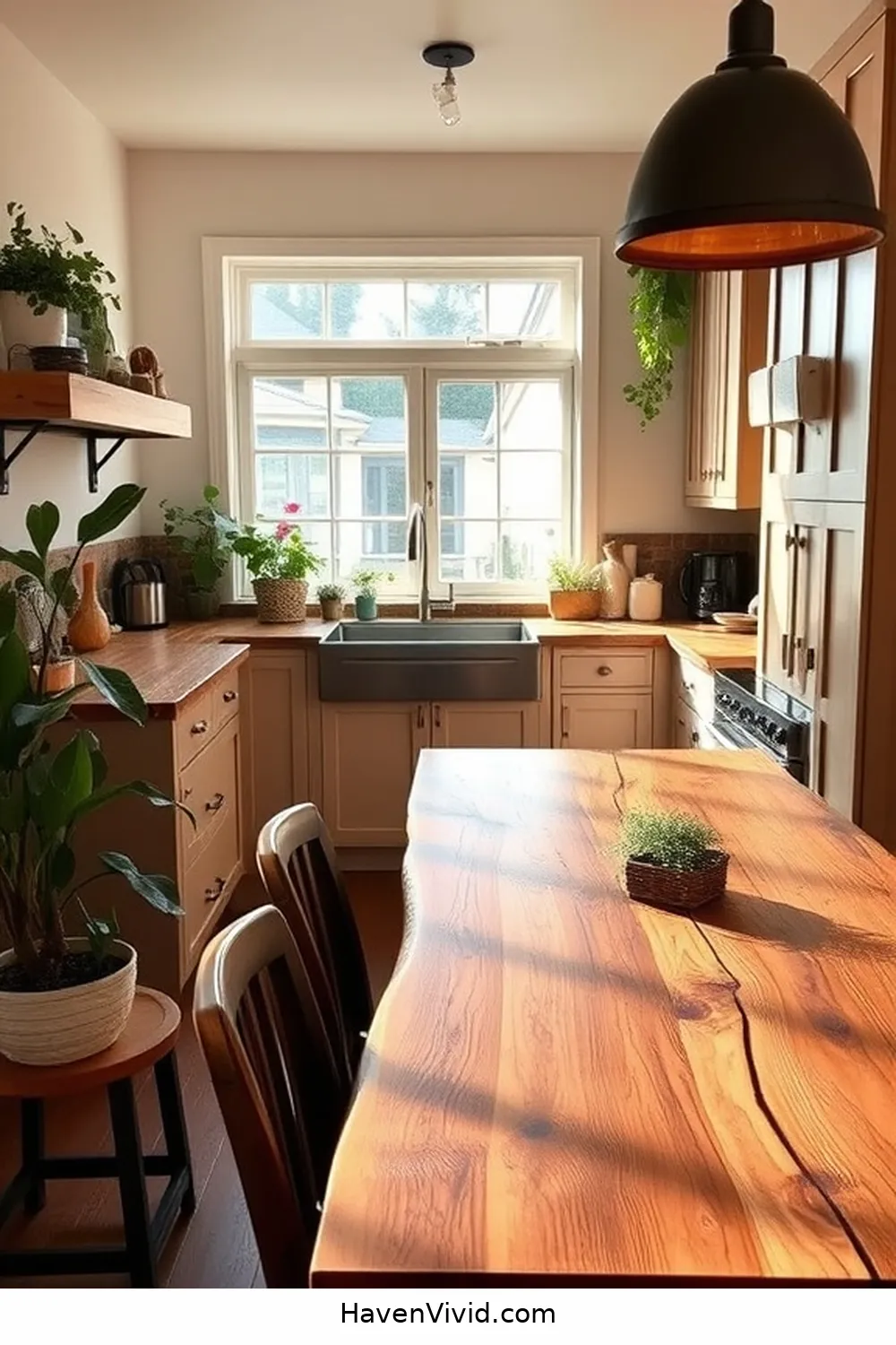 13 Ways to Create a Family-Friendly Kitchen Using Recycled Wood 2 Reclaimed Wood Countertops for 13 Ways to Create a Family-Friendly Kitchen Using Recycled Wood