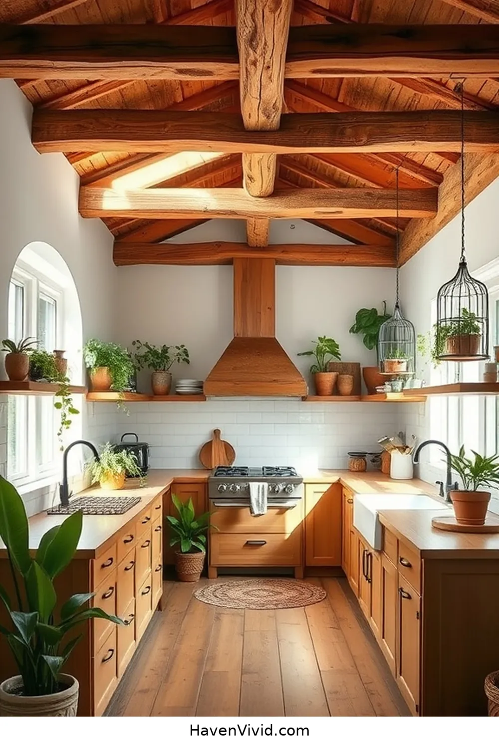 13 Ways to Create a Family-Friendly Kitchen Using Recycled Wood 6 Wood Beam Ceilings for 13 Ways to Create a Family-Friendly Kitchen Using Recycled Wood