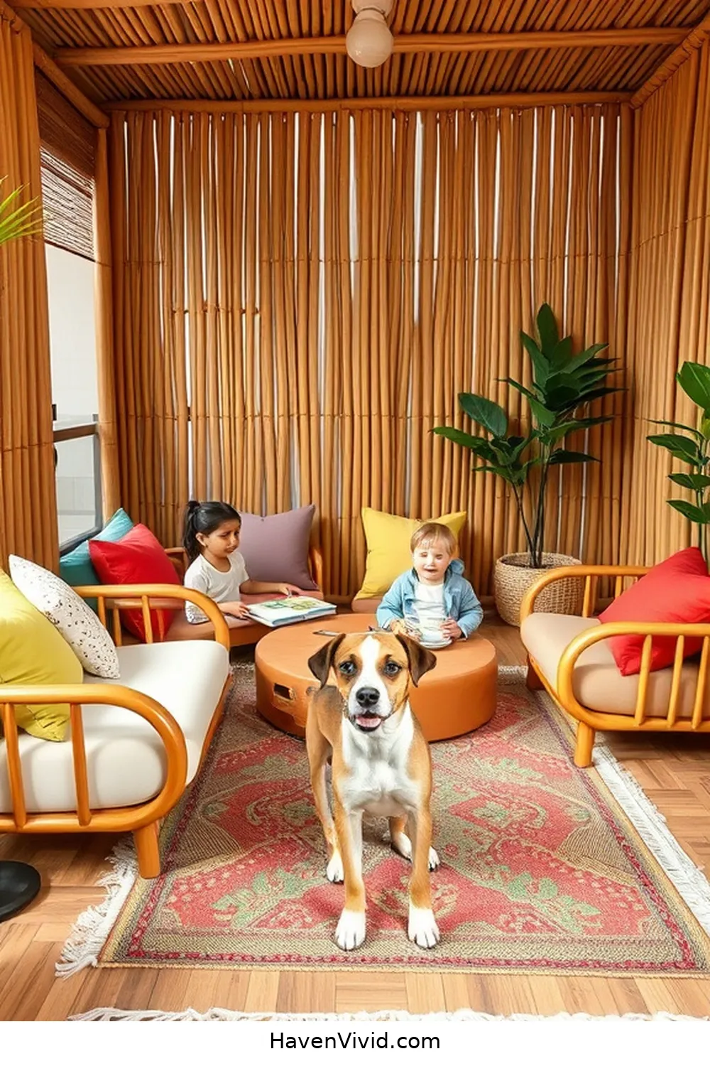 13 Ways to Create a Family-Friendly Living Room Using Bamboo Décor 11 Design a Bamboo Play Area for 13 Ways to Create a Family-Friendly Living Room Using Bamboo Décor