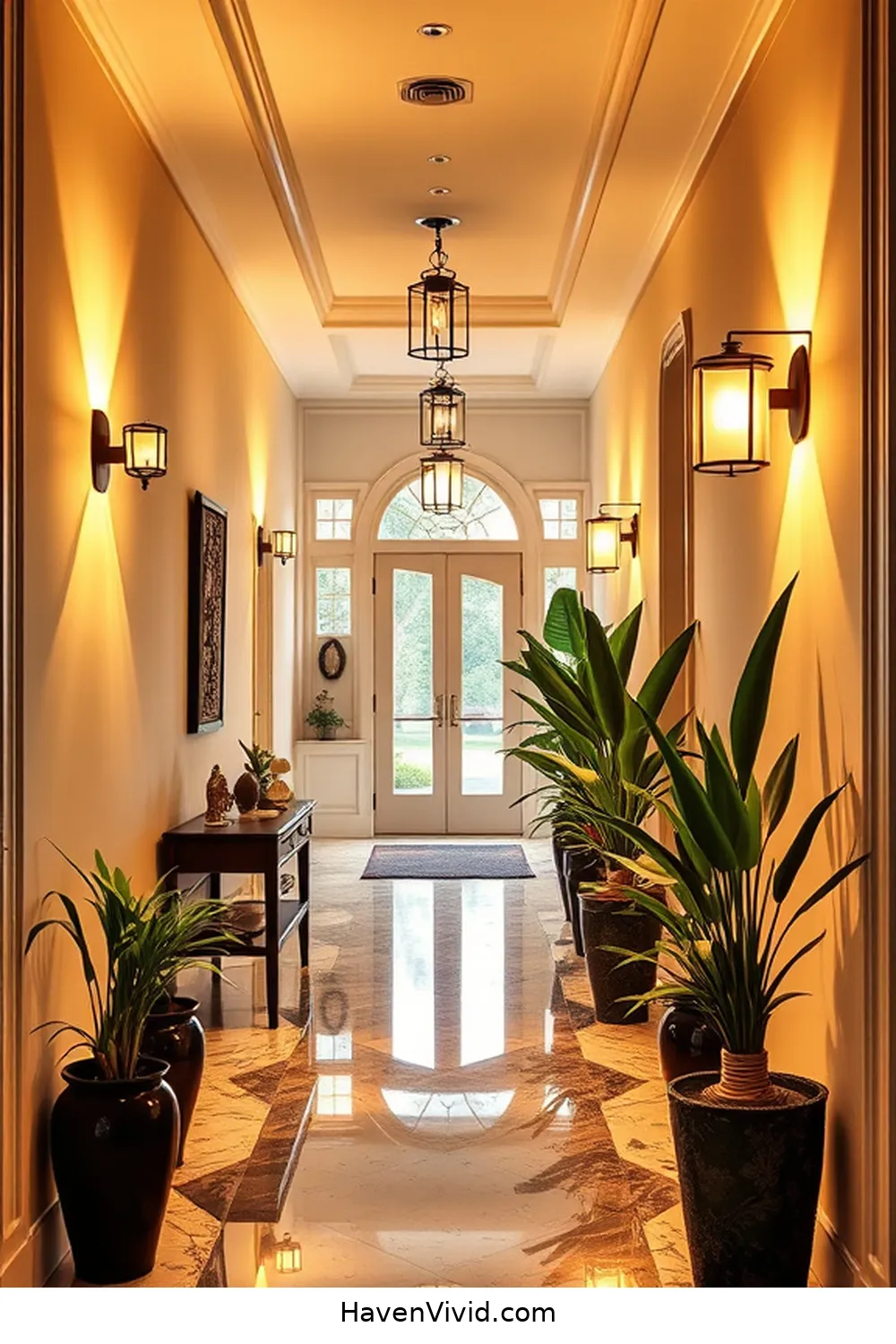 13 Ways to Create a Glamorous Hallway Using Solar-Powered Lights 2 Install Solar-Powered Wall Sconces for 13 Ways to Create a Glamorous Hallway Using Solar-Powered Lights