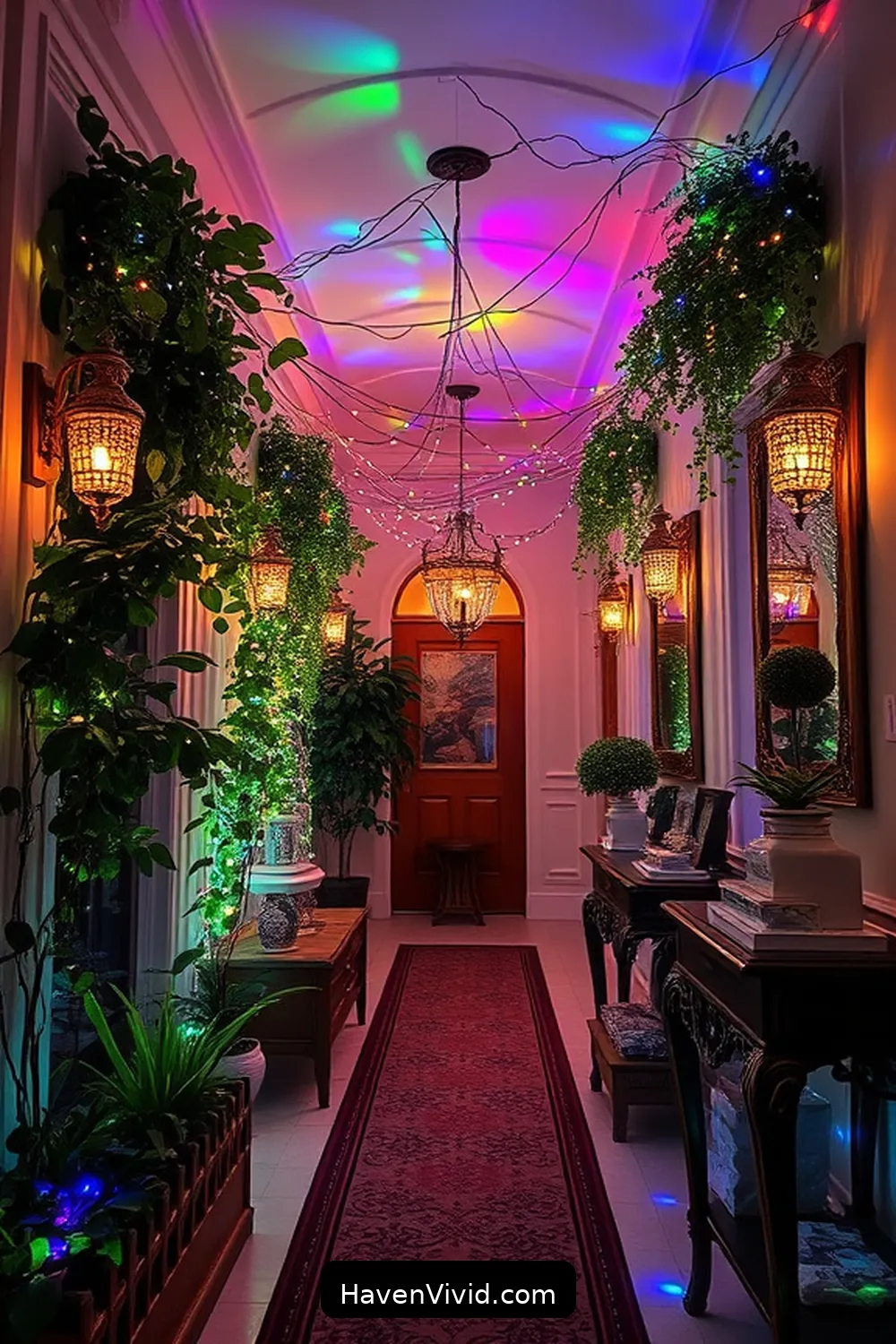 13 Ways to Create a Glamorous Hallway Using Solar-Powered Lights 3 Use Solar Fairy Lights for a Whimsical Touch for 13 Ways to Create a Glamorous Hallway Using Solar-Powered Lights