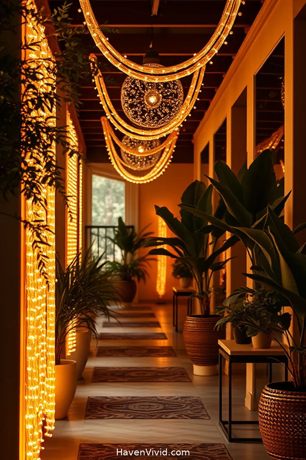 13 Ways to Create a Glamorous Hallway Using Solar-Powered Lights 10 Utilize Solar Rope Lights for Accents for 13 Ways to Create a Glamorous Hallway Using Solar-Powered Lights