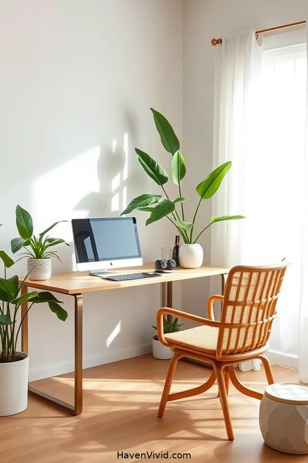 Choose Bamboo Furniture for a Functional and Stylish Workspace for 13 Ways to Embrace a Minimalist Lifestyle in Your Home Office Using Bamboo