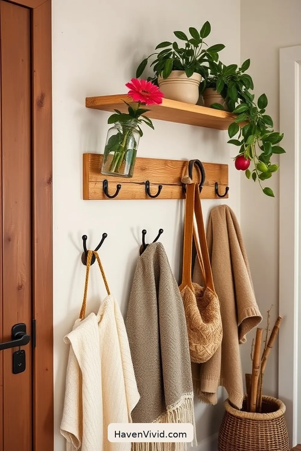 13 Ways to Use Bamboo in Your Farmhouse Hallway 7 Bamboo Hooks for Functional Decor for 13 Ways to Use Bamboo in Your Farmhouse Hallway