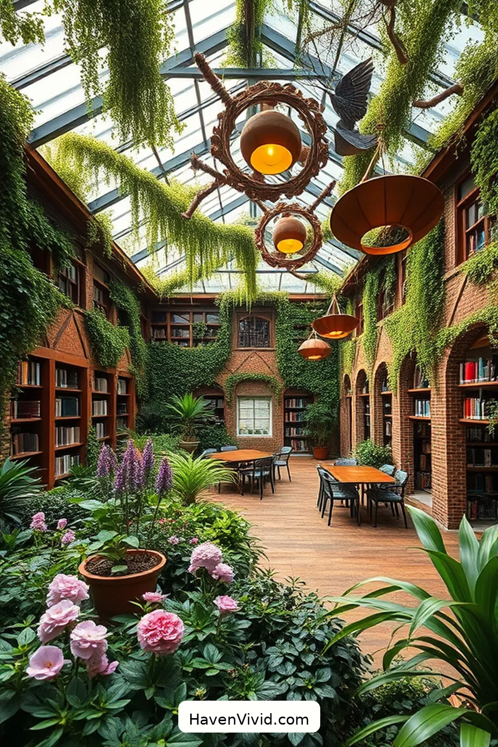 14 Artistic Spaces in Libraries Using Reclaimed Materials 6 Green Roofs and Walls: Nature Meets Literature for 14 Artistic Spaces in Libraries Using Reclaimed Materials