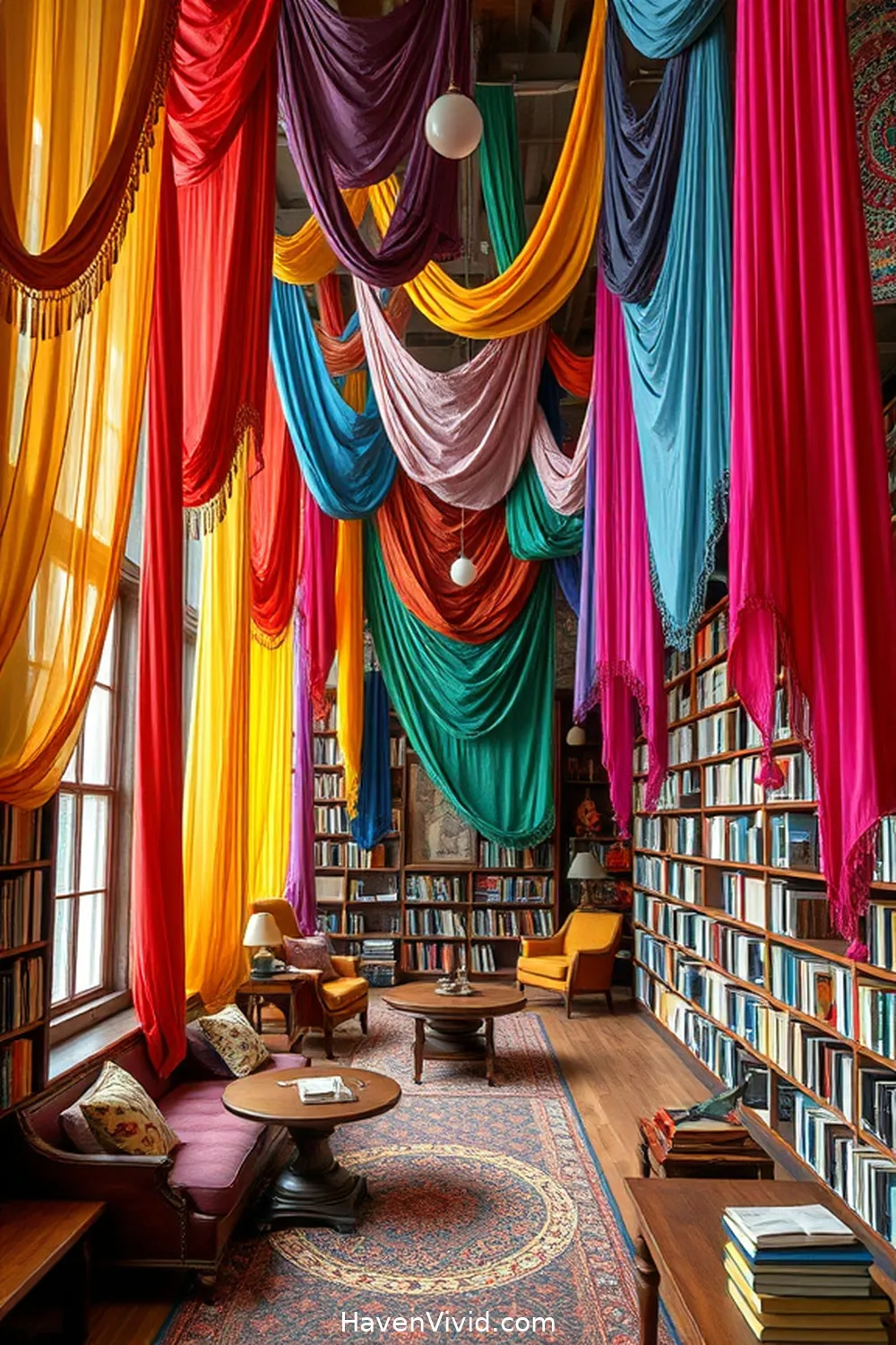 14 Artistic Spaces in Libraries Using Reclaimed Materials 4 Textile Transformations: The Fabric of Learning Spaces for 14 Artistic Spaces in Libraries Using Reclaimed Materials