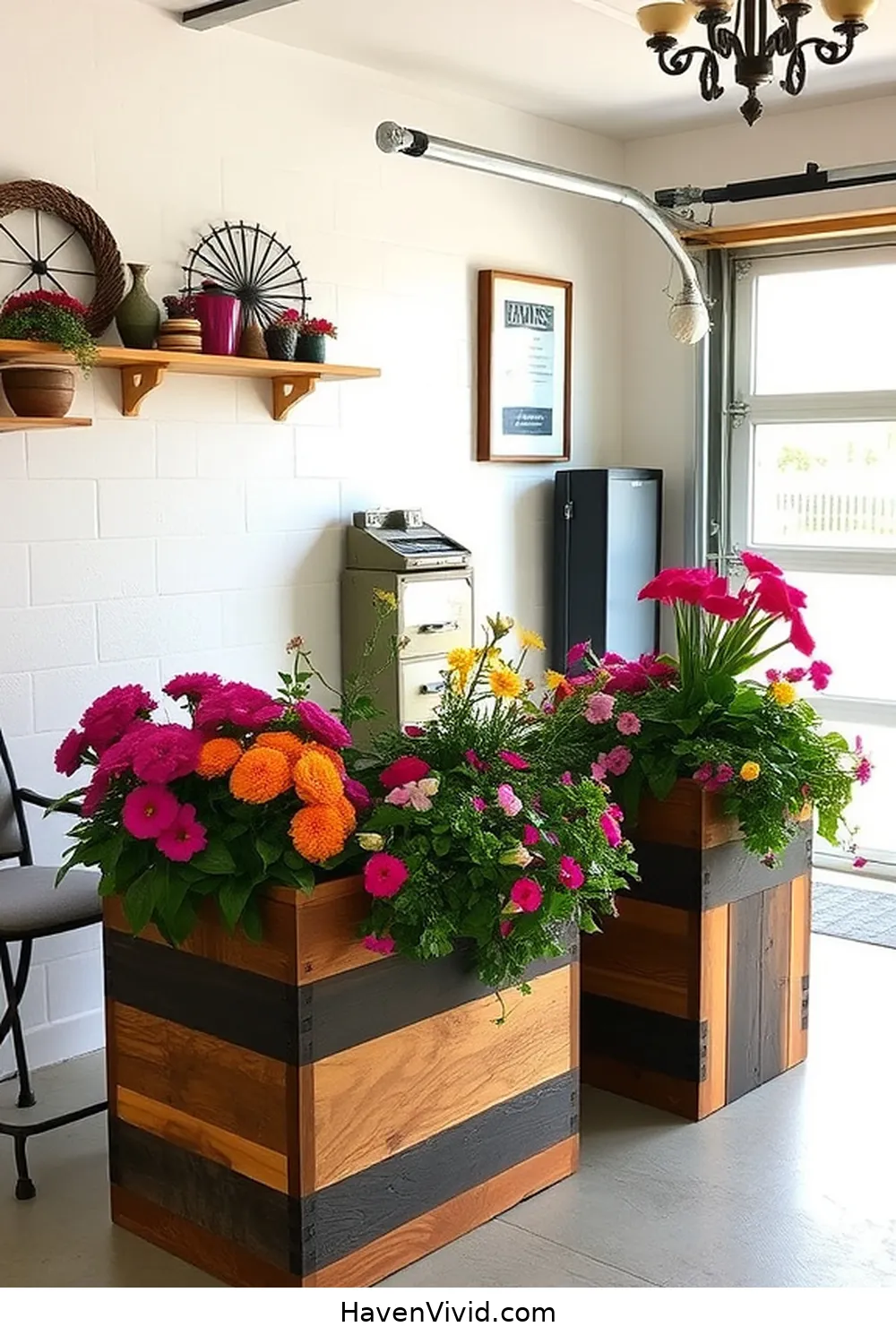 DIY Planters From Reclaimed Materials for 14 Chic Ways to Create a Glamorous Garage Using Reclaimed Materials
