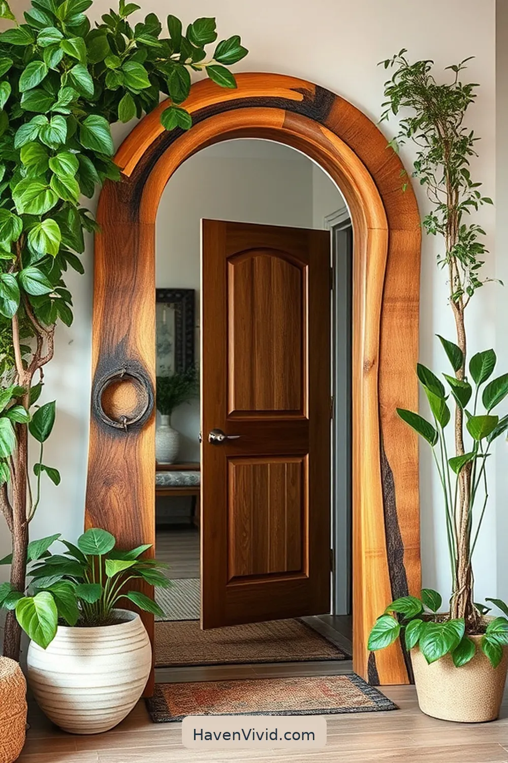 14 Creative Eco-Friendly Entryway Designs Using Recycled Wood 9 Recycled Wood Mirror Frame for 14 Creative Eco-Friendly Entryway Designs Using Recycled Wood