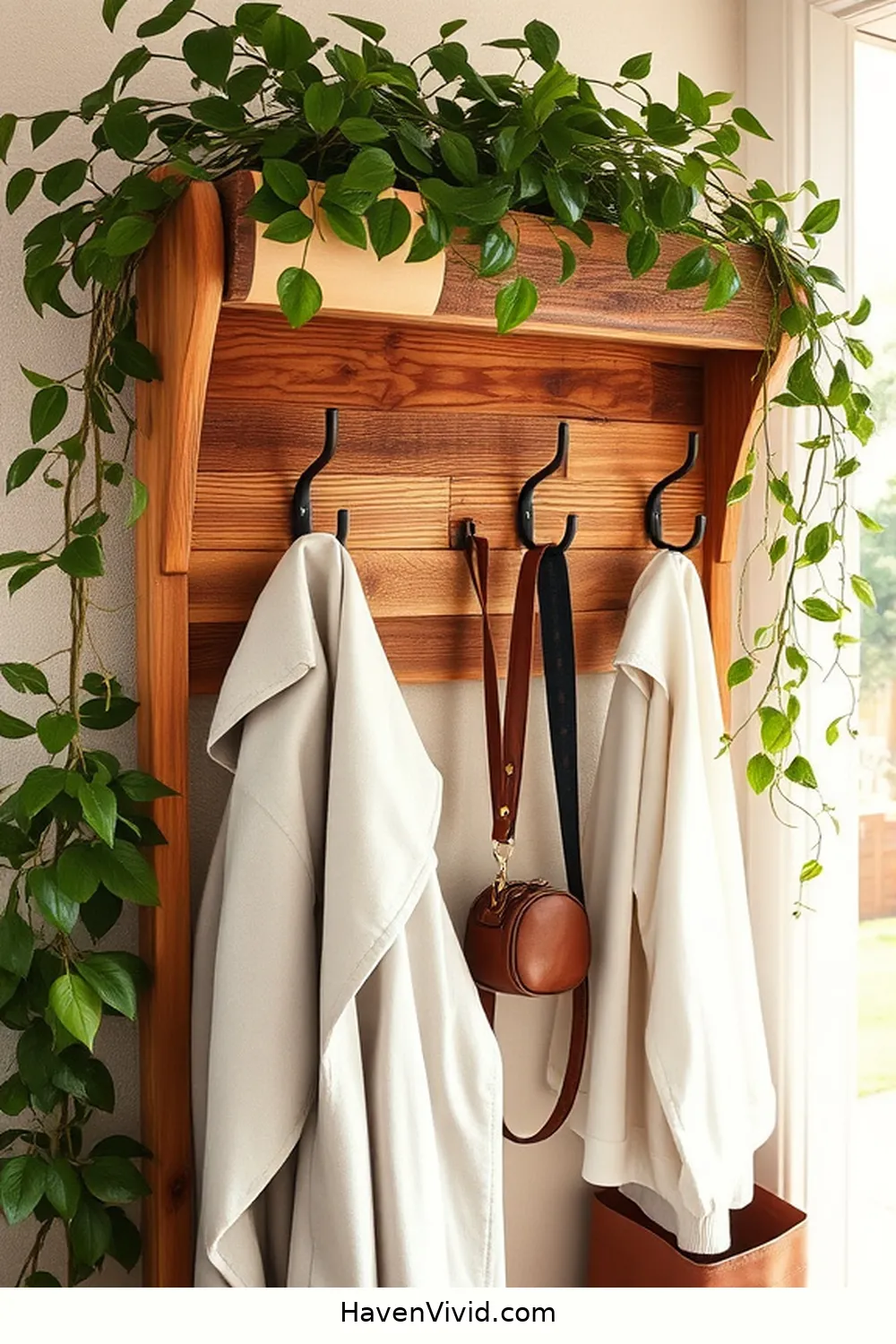 14 Creative Eco-Friendly Entryway Designs Using Recycled Wood 5 Rustic Coat Rack for 14 Creative Eco-Friendly Entryway Designs Using Recycled Wood