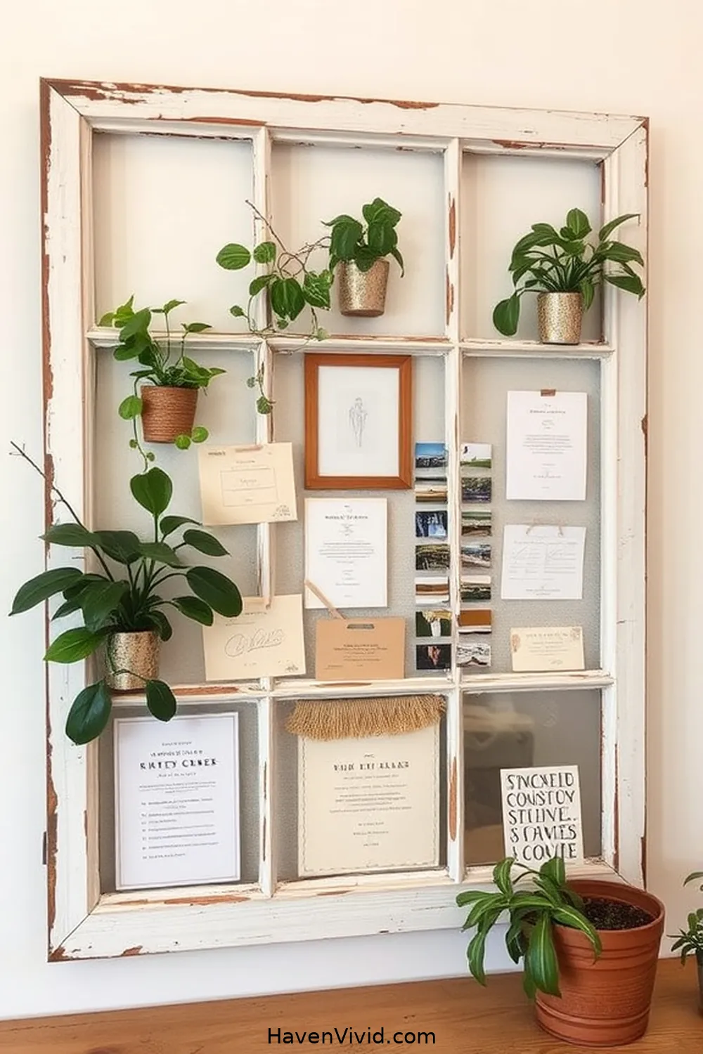 14 Creative Ways for Eco-Friendly Living in Your Home Office Using Reclaimed Materials 7 Salvaged Window Frame Inspiration Board for 14 Creative Ways for Eco-Friendly Living in Your Home Office Using Reclaimed Materials