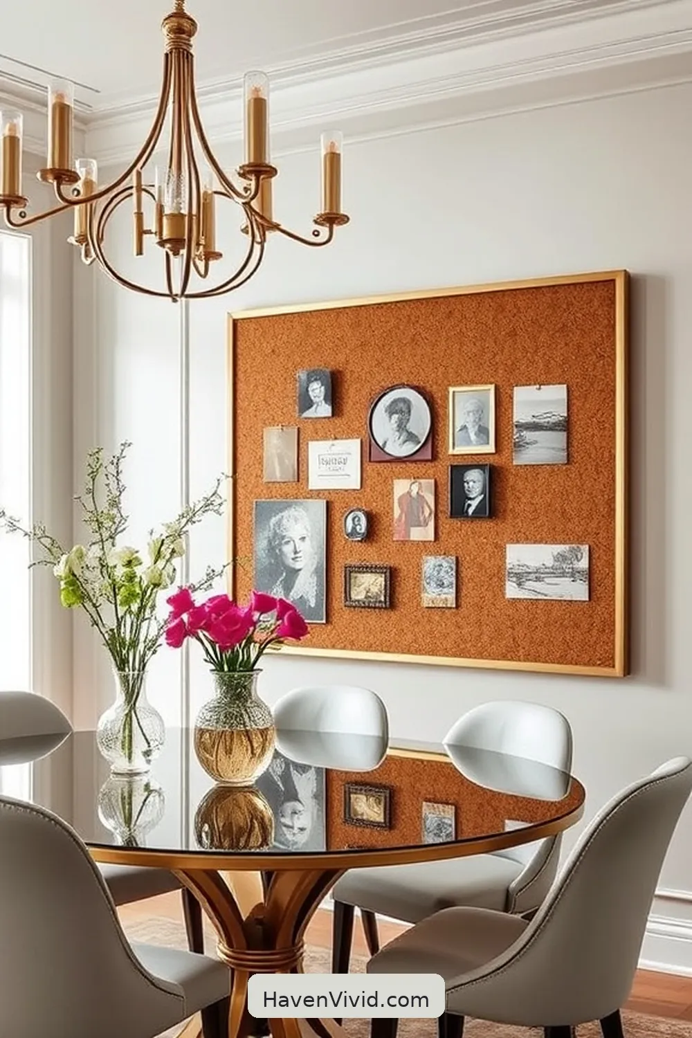 14 Creative Ways of Using Cork in Artistic Dining Room Spaces 5 DIY Cork Bulletin Board: Personalize Your Space for 14 Creative Ways of Using Cork in Artistic Dining Room Spaces