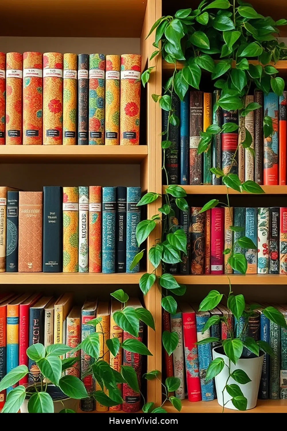 14 Creative Ways to Embrace Eco-Friendly Living in Your Library Using Upcycled Fabric 14 Brightly Decorated Shelves for 14 Creative Ways to Embrace Eco-Friendly Living in Your Library Using Upcycled Fabric
