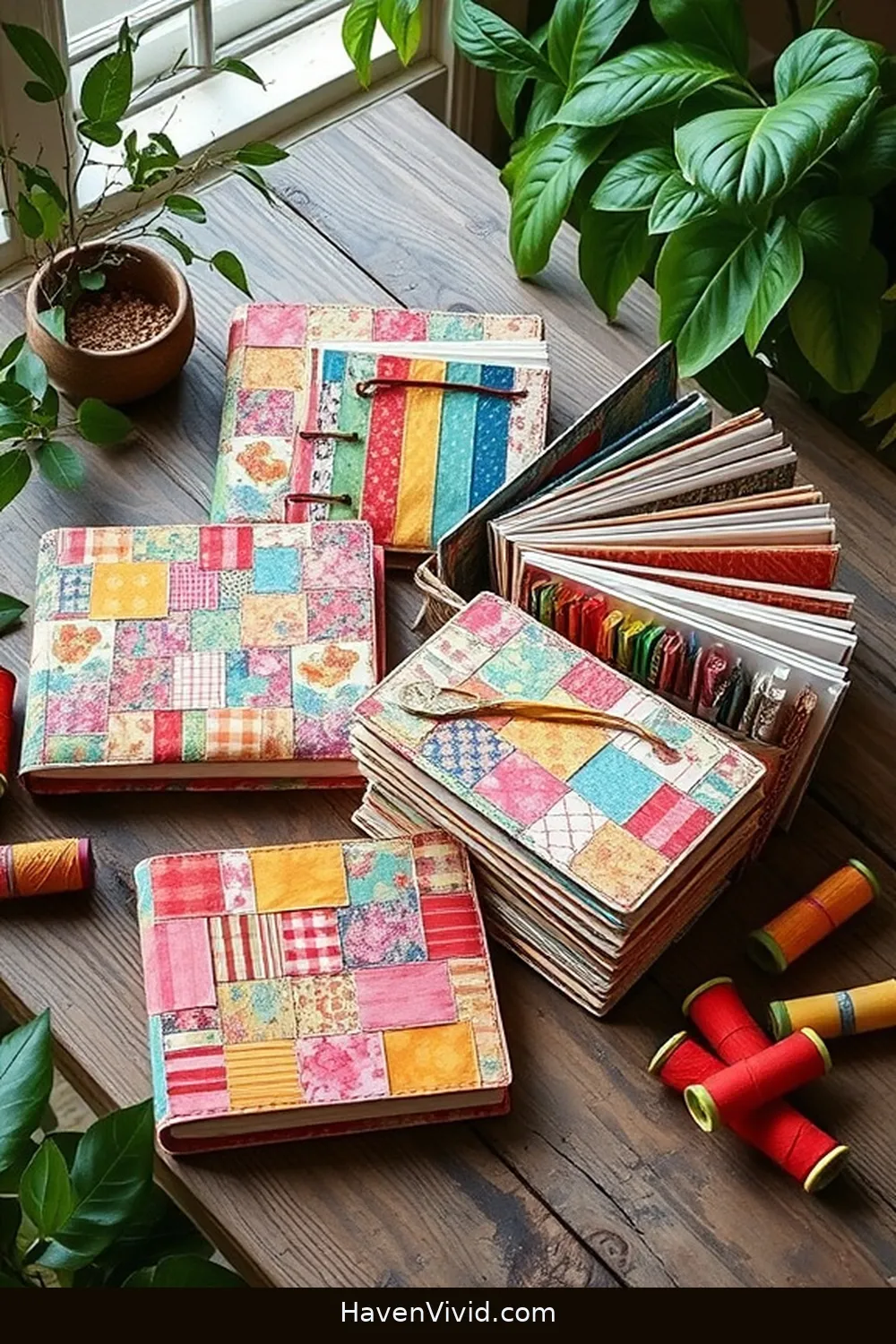 14 Creative Ways to Embrace Eco-Friendly Living in Your Library Using Upcycled Fabric 13 Fabric Scrap Journals for 14 Creative Ways to Embrace Eco-Friendly Living in Your Library Using Upcycled Fabric