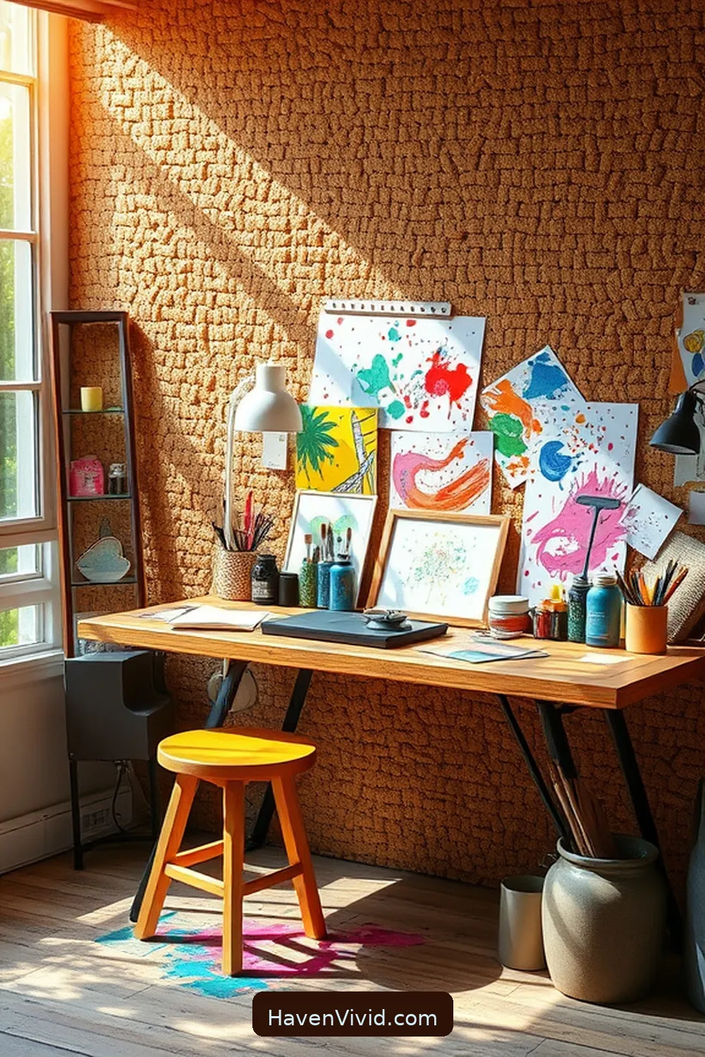 14 Creative Ways to Transform Artistic Garage Spaces Using Cork 6 Build a Cork Art Station for 14 Creative Ways to Transform Artistic Garage Spaces Using Cork