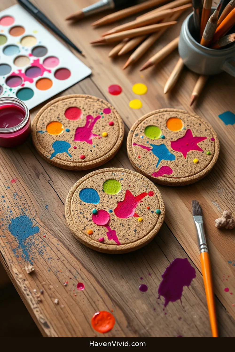 14 Creative Ways to Transform Artistic Garage Spaces Using Cork 5 Craft Cork Coasters for Art Supplies for 14 Creative Ways to Transform Artistic Garage Spaces Using Cork