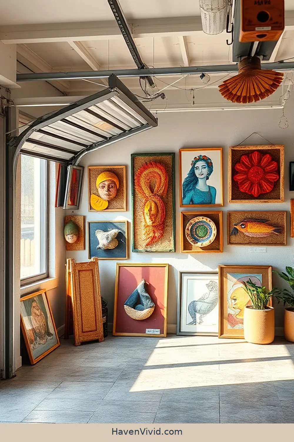 14 Creative Ways to Transform Artistic Garage Spaces Using Cork 9 Use Cork for Framed Artwork for 14 Creative Ways to Transform Artistic Garage Spaces Using Cork