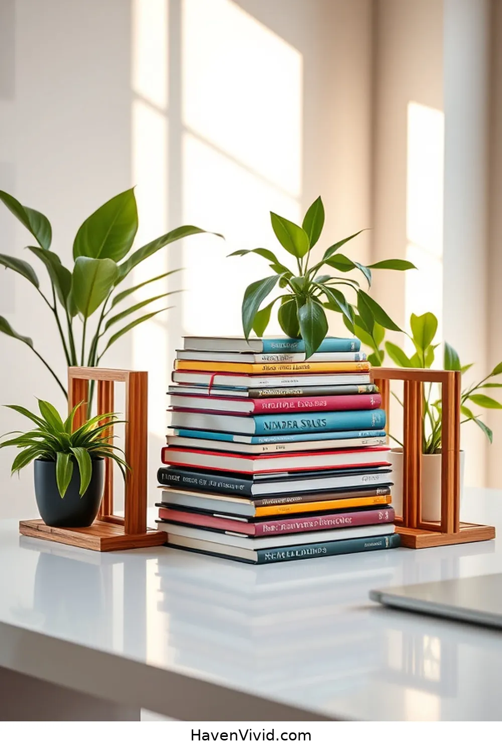 14 Inspiring Ways of Using Bamboo in Artistic Home Office Spaces 13 Bamboo Bookends: Practical and Decorative for 14 Inspiring Ways of Using Bamboo in Artistic Home Office Spaces
