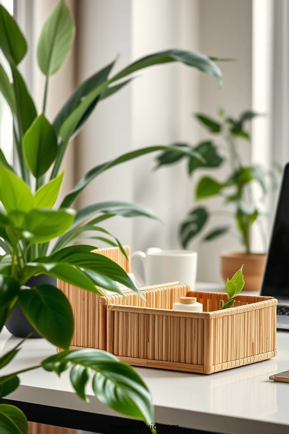 14 Inspiring Ways of Using Bamboo in Artistic Home Office Spaces 11 Bamboo Organizers: Keeping Your Workspace Tidy for 14 Inspiring Ways of Using Bamboo in Artistic Home Office Spaces