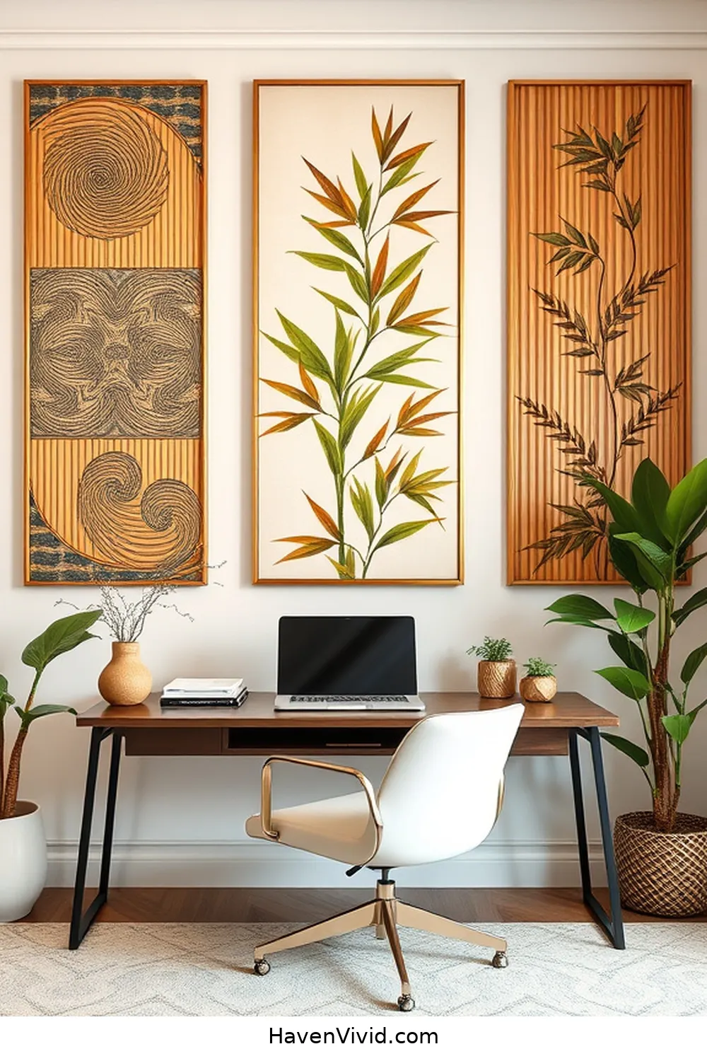 14 Inspiring Ways of Using Bamboo in Artistic Home Office Spaces 10 Bamboo Wall Art: Personalizing Your Space for 14 Inspiring Ways of Using Bamboo in Artistic Home Office Spaces