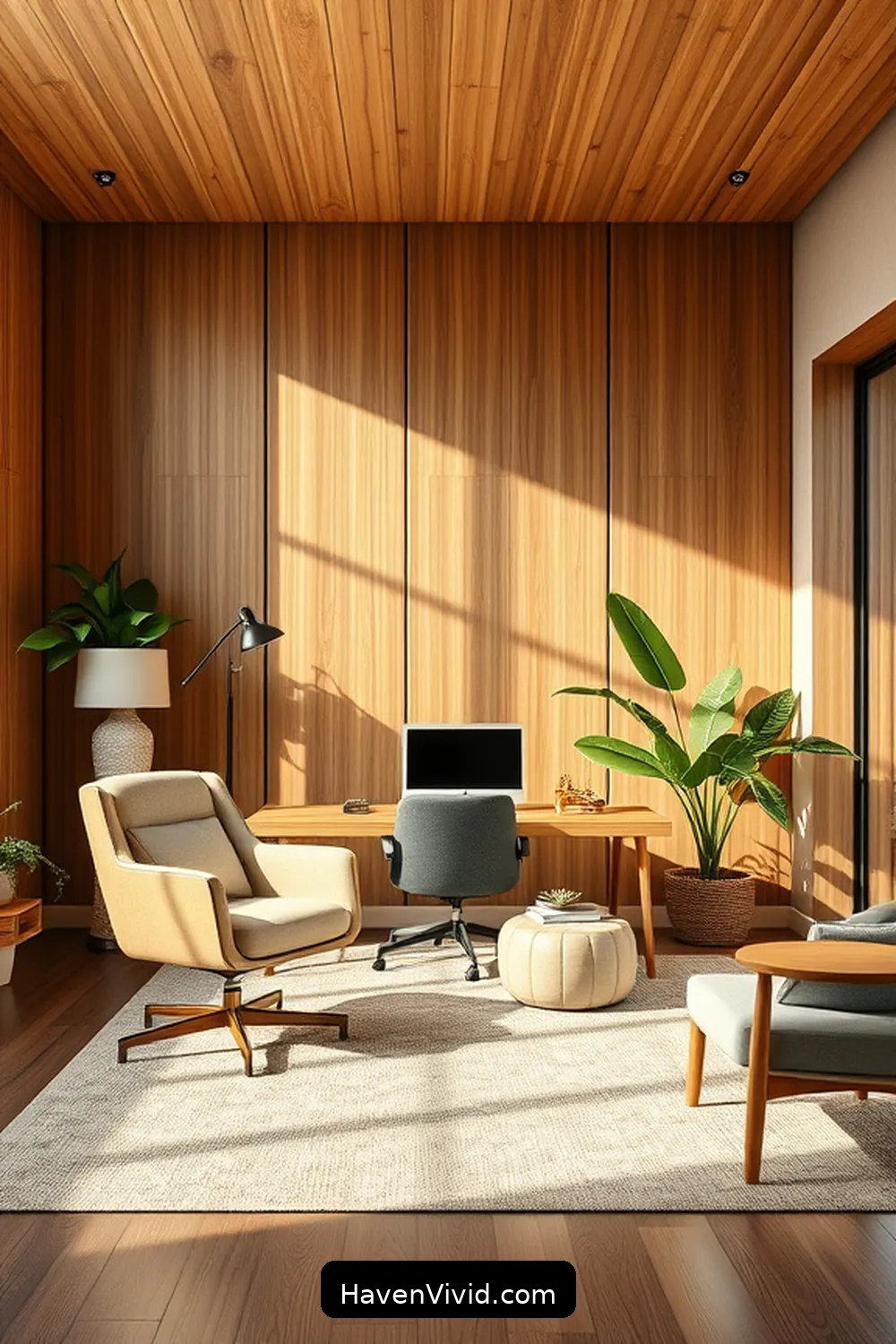 14 Inspiring Ways of Using Bamboo in Artistic Home Office Spaces 4 Bamboo Wall Panels: Creating a Natural Backdrop for 14 Inspiring Ways of Using Bamboo in Artistic Home Office Spaces