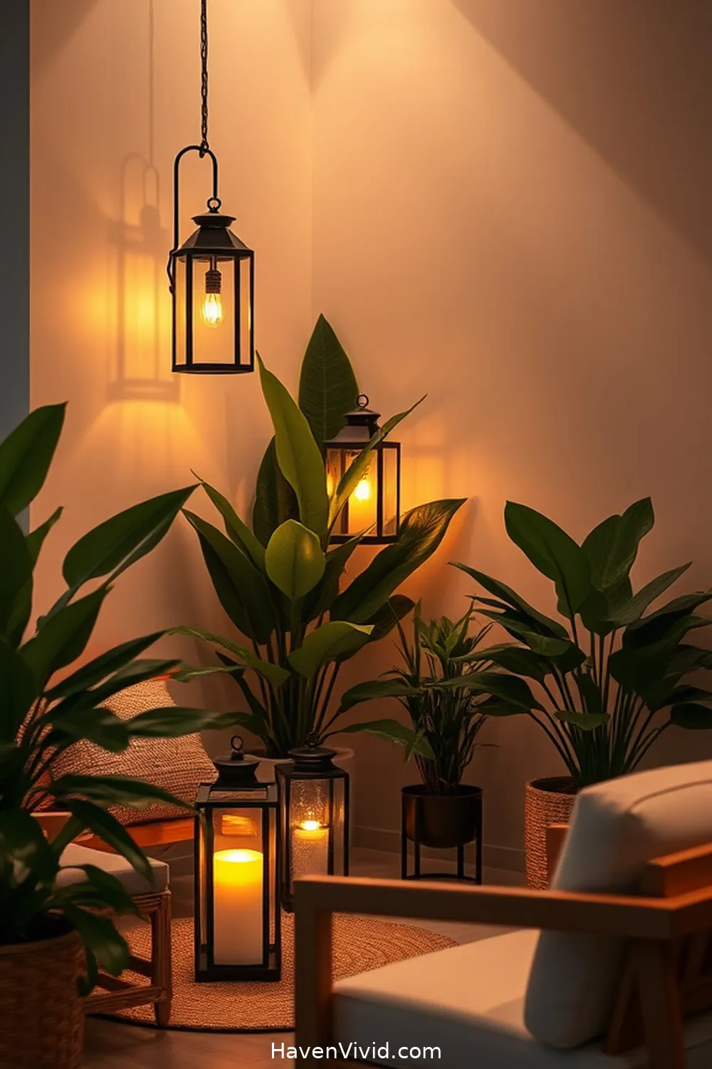 14 Stylish Ways of Using Solar-Powered Lights in Your Urban Living Room 7 Design a Solar Lantern Corner for 14 Stylish Ways of Using Solar-Powered Lights in Your Urban Living Room