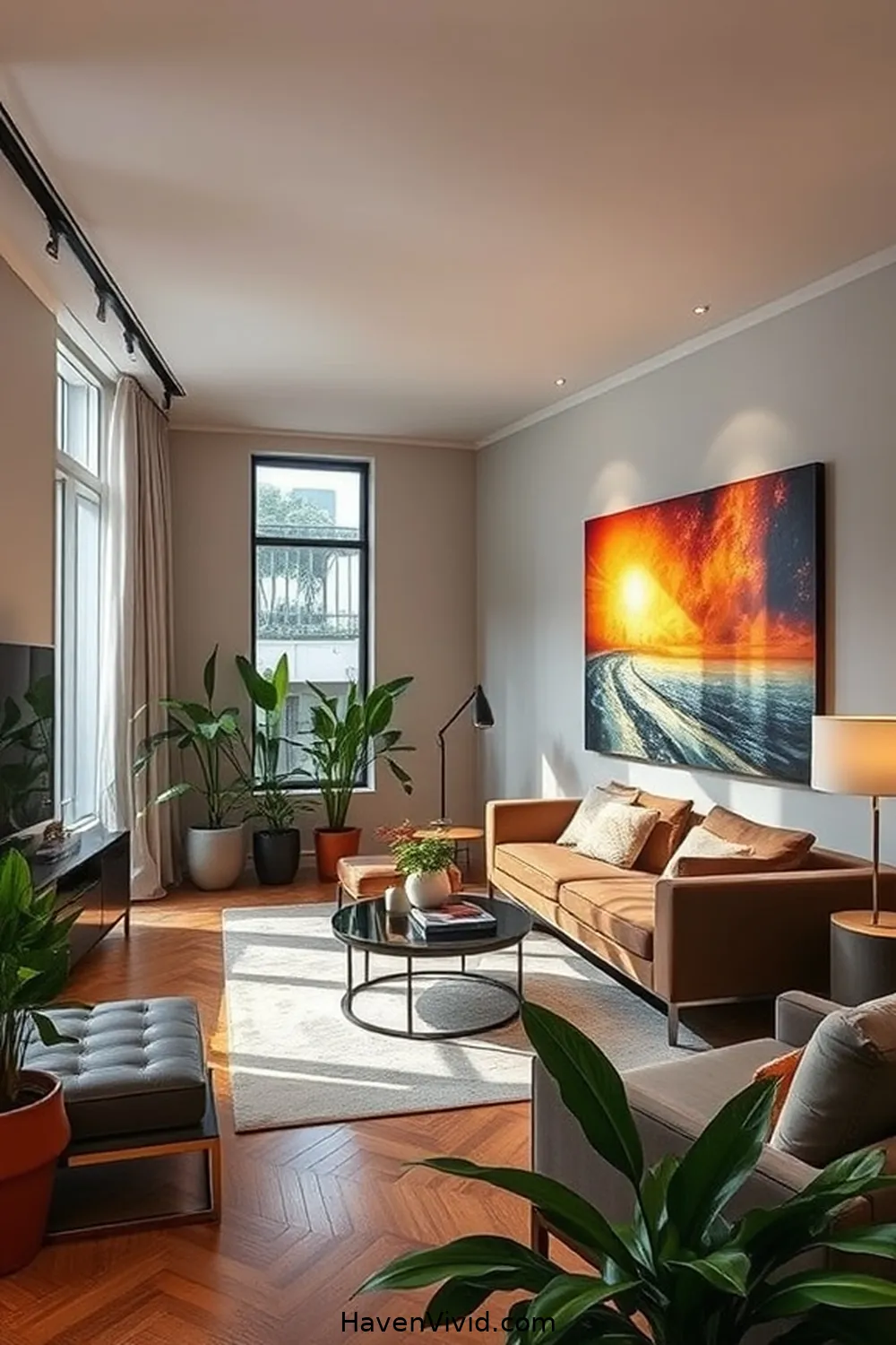 14 Stylish Ways of Using Solar-Powered Lights in Your Urban Living Room 6 Highlight Artwork With Solar Spotlights for 14 Stylish Ways of Using Solar-Powered Lights in Your Urban Living Room