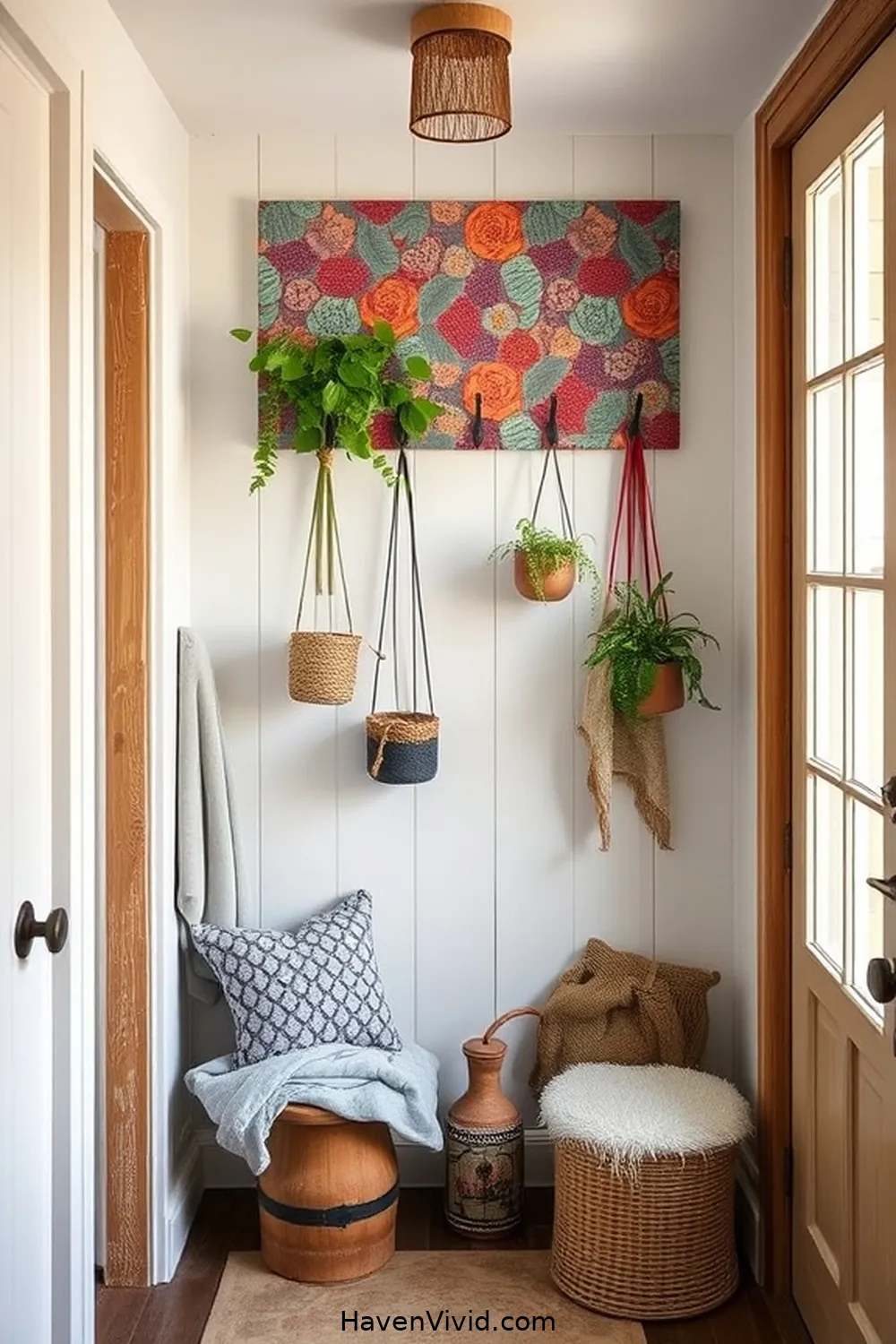 14 Tips for Transforming Your Hallway Using Upcycled Fabric for Farmhouse Living 12 Custom Fabric Hooks and Hangers for 14 Tips for Transforming Your Hallway Using Upcycled Fabric for Farmhouse Living
